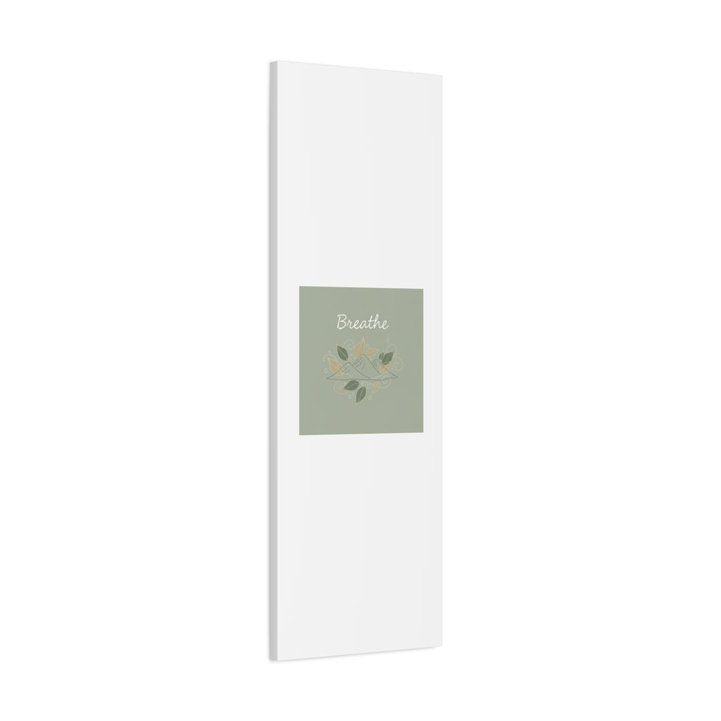 Breathe Mountain Line Canvas | Nature Symbols, Minimal Forest Wall Art