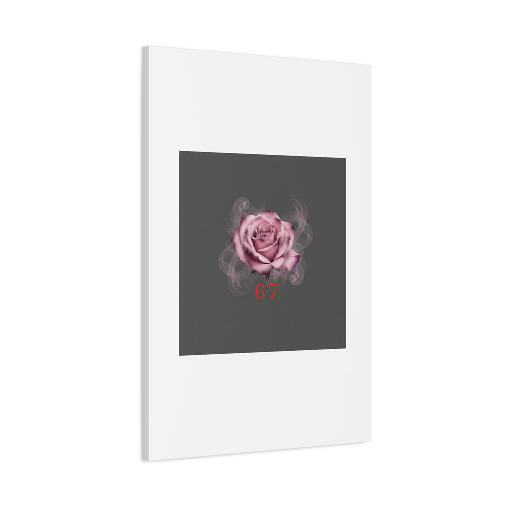 6 7 Valentine's Canvas | Viral Gothic Rose Wall Art | 6 7 Meaning Dark Romance