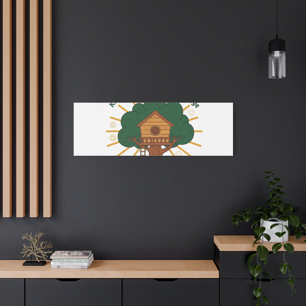 Kindness Is a Universal Language Canvas | Eco Humor, Treehouse Art