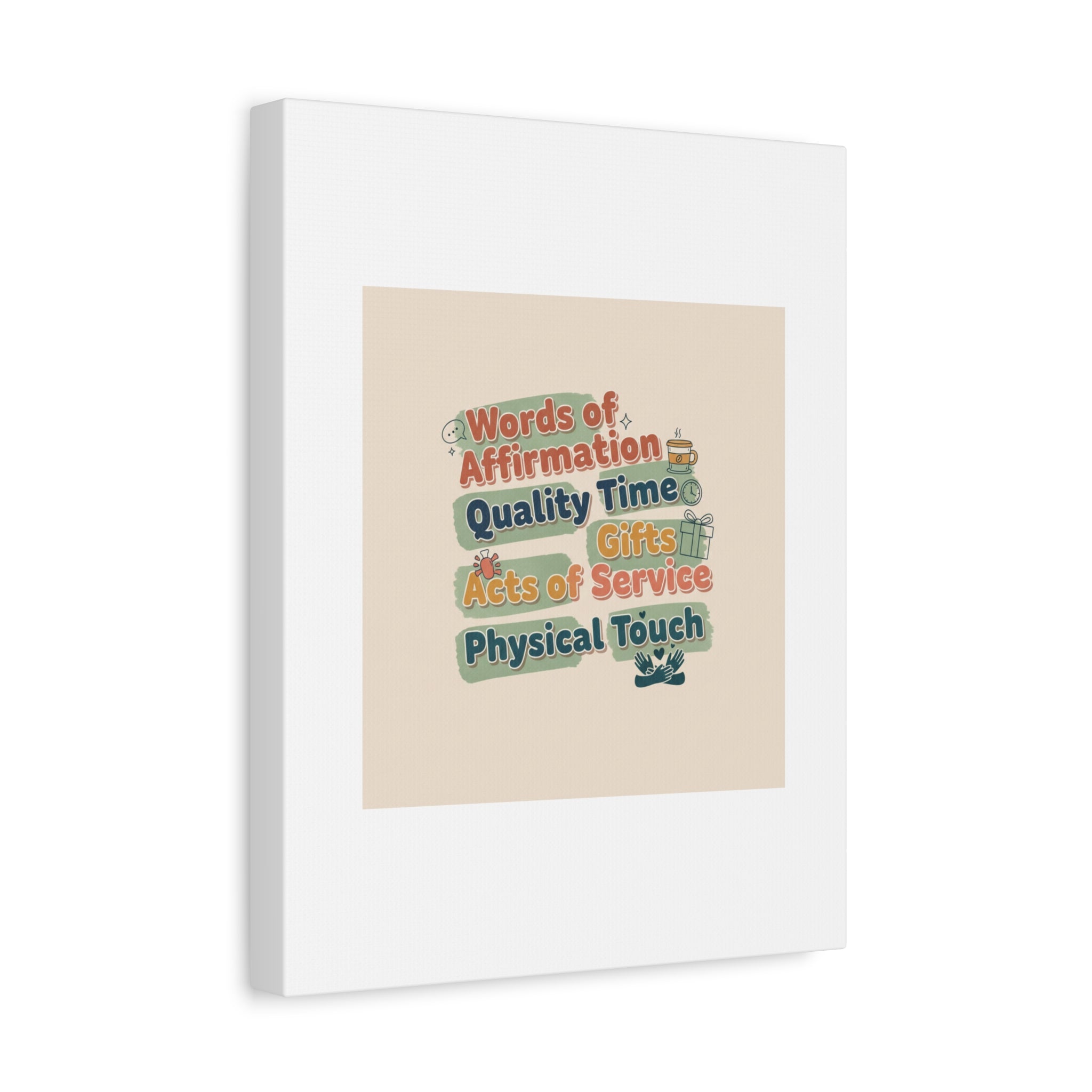 Love Languages List Matte Canvas Wall Art | love language meme, relationship humor