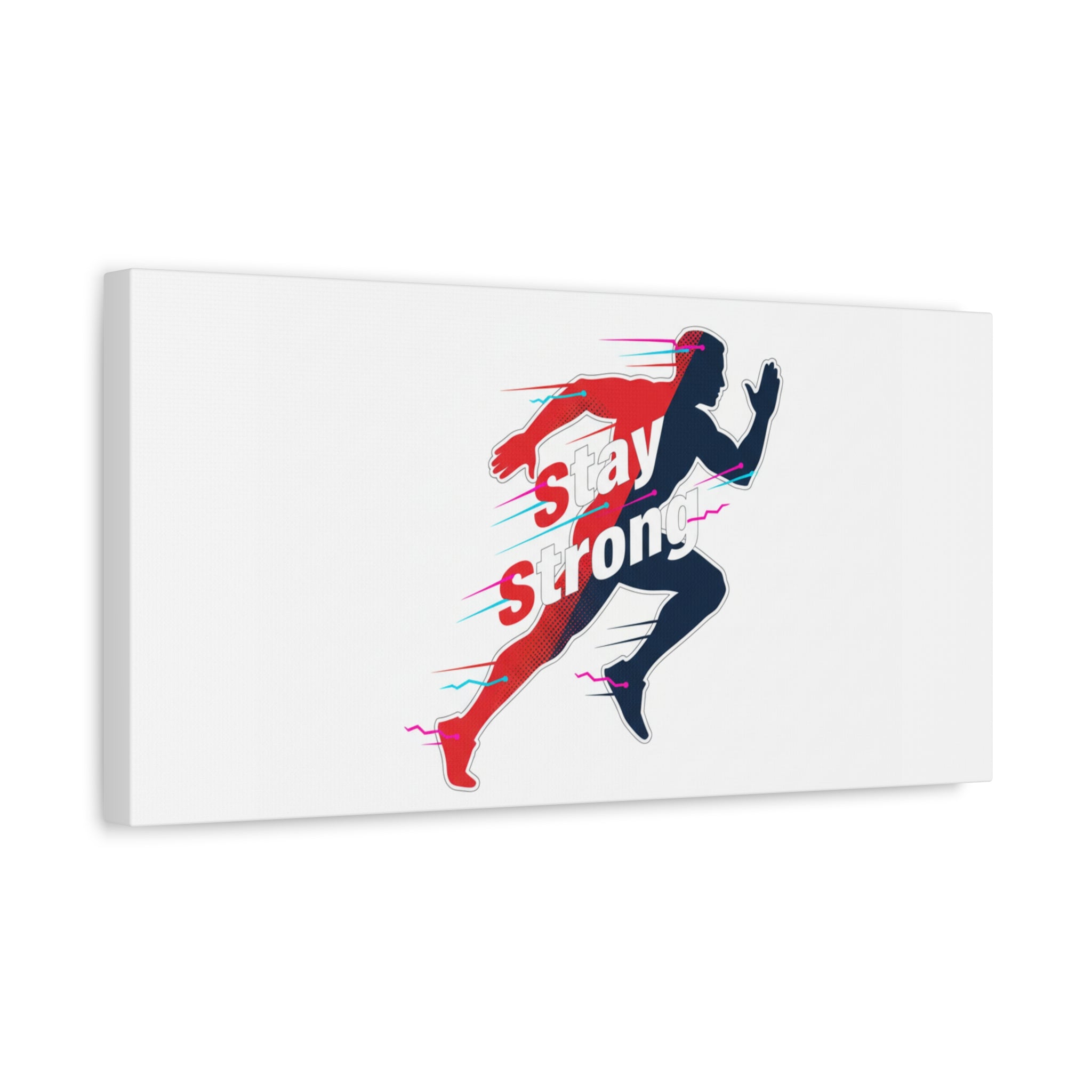 Stay Strong Runner Canvas | Fitness Motivation, Gym Wall Art