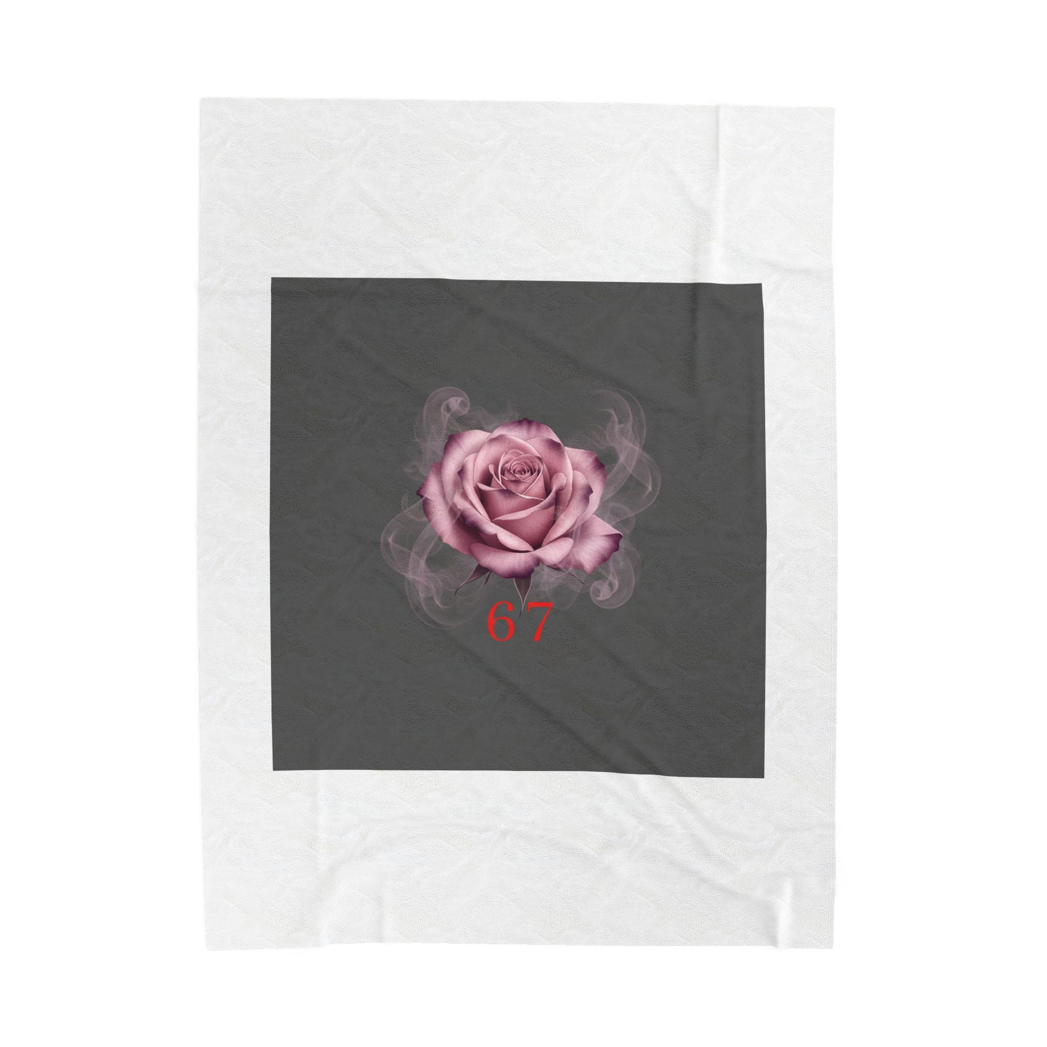 Moon Rose Valentine's Blanket | Viral Gothic Rose Velveteen | Dark Romance Valentine's Gift