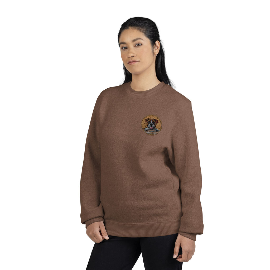 Dog Meme Nantucket Embroidered Crewneck Sweatshirt — Coastal Sealife Patch