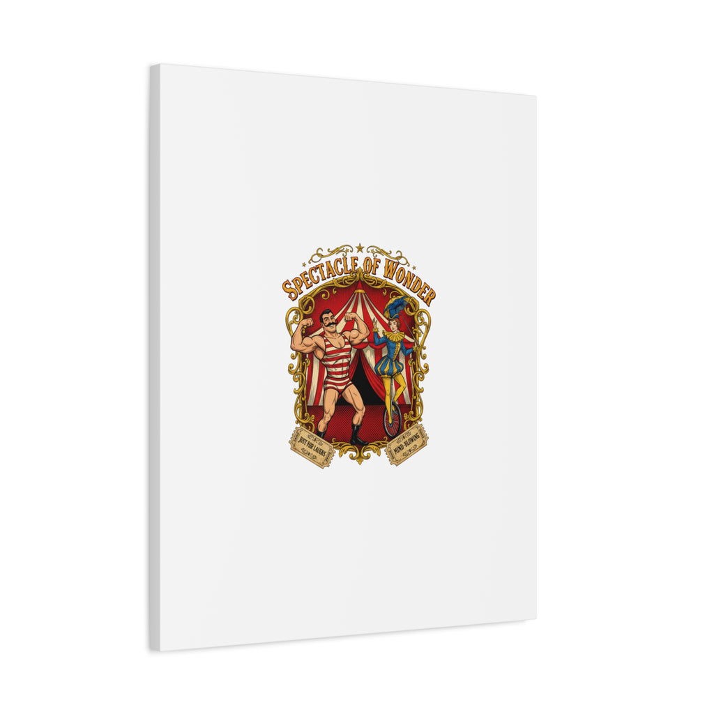 Spectacle of Wonder Circus Art Print, Canvas | Vintage Carnival Design