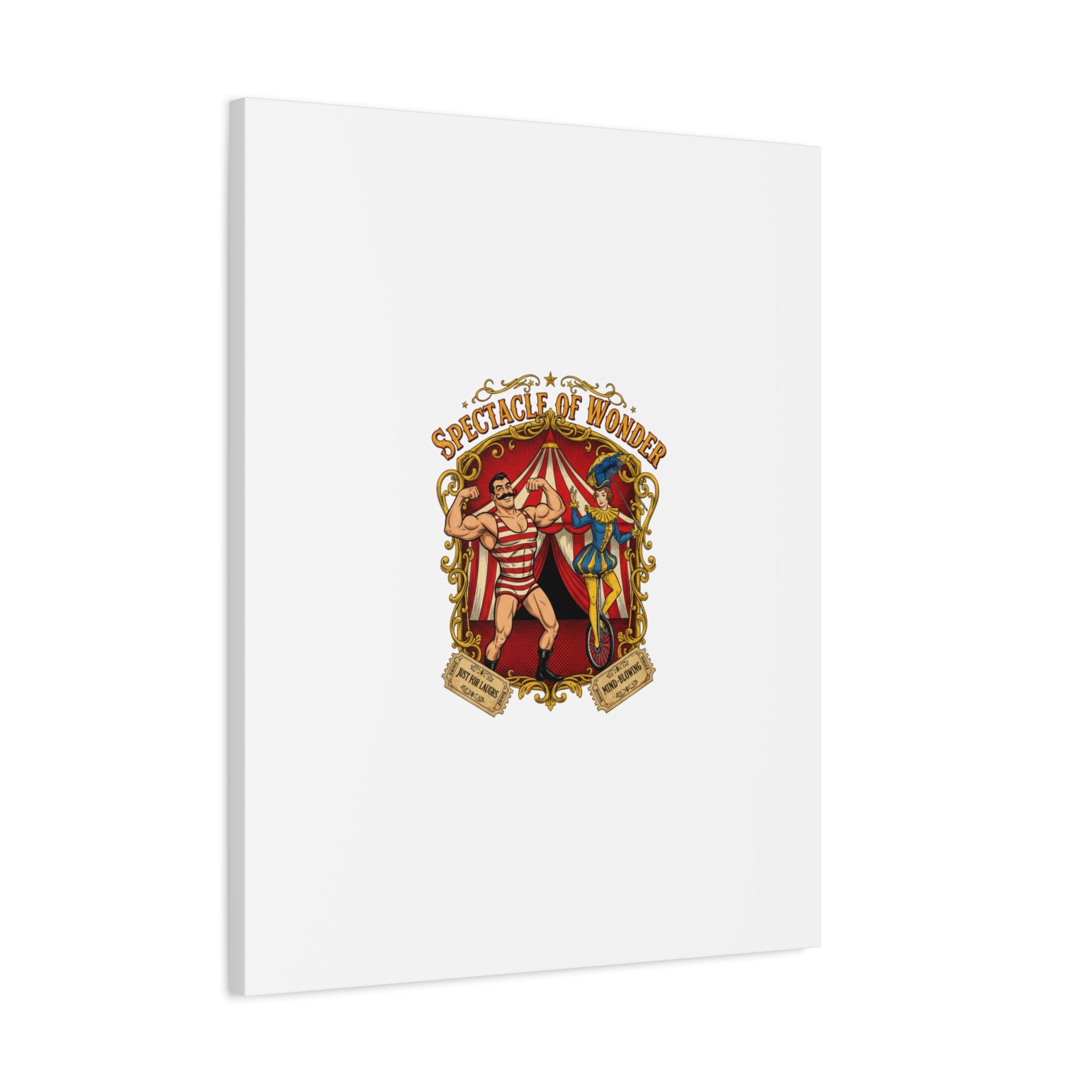Spectacle of Wonder Circus Art Print, Canvas | Vintage Carnival Design