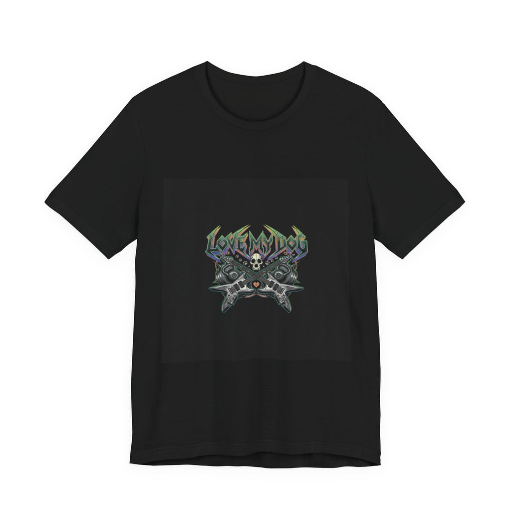 Love My Dog T-Shirt | Rock & Roll Dog Mom Dad Graphic Tee