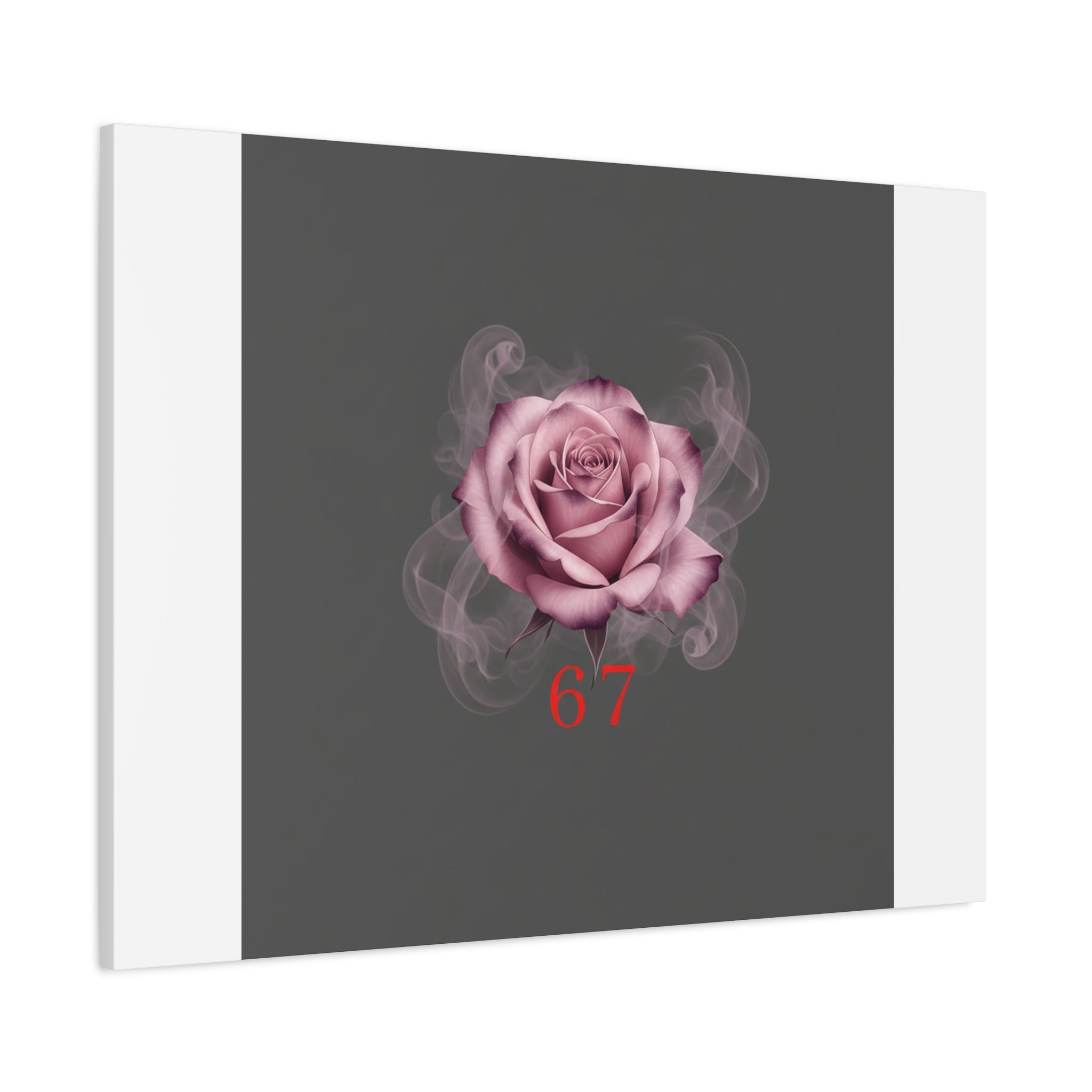 6 7 Valentine's Canvas | Viral Gothic Rose Wall Art | 6 7 Meaning Dark Romance