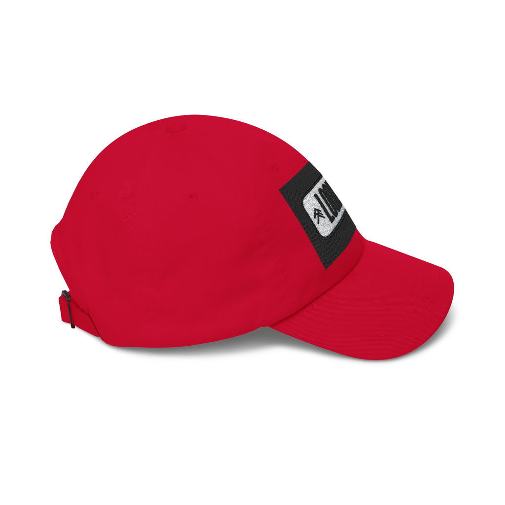 Look Up Embroidered Dad Cap — Minimalist White Baseball Hat