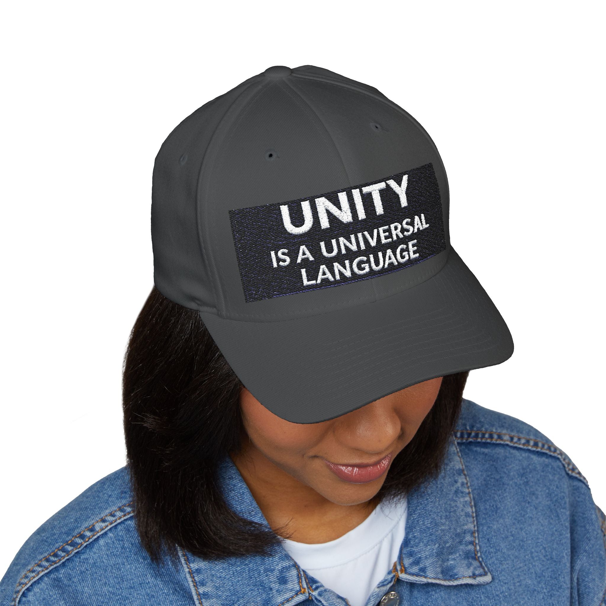 Unity Embroidered Cap — "Unity Is A Universal Language" Structured Hat