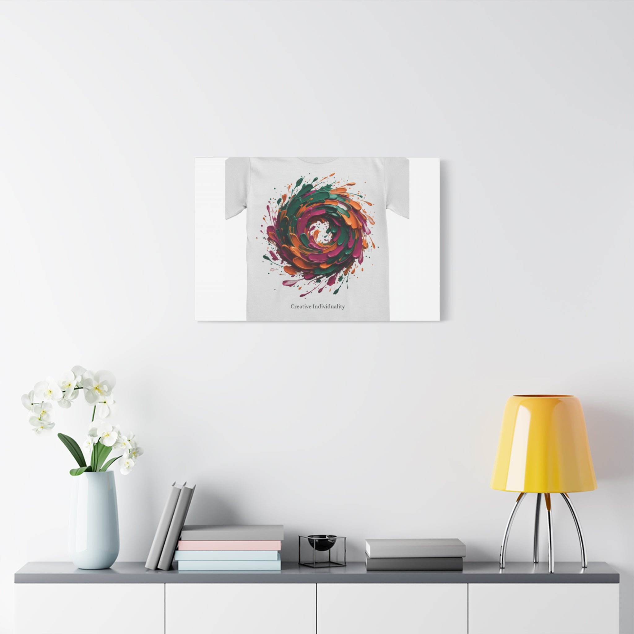 Painterly Abstract Floral Swirl Canvas | Matte Stretched Canvas