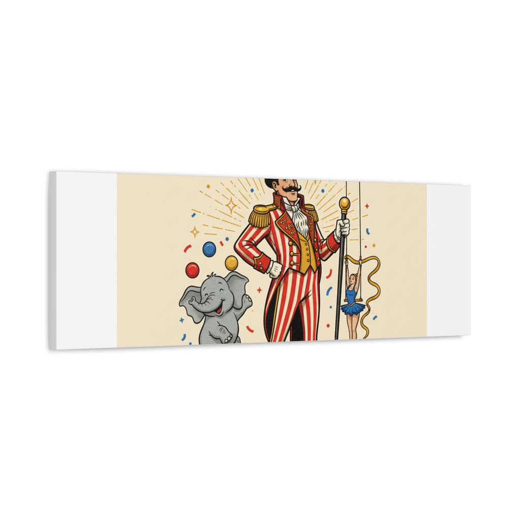 Join the Spectacle Circus Art Print | Matte Canvas, Stretched, Vintage Carnival Design