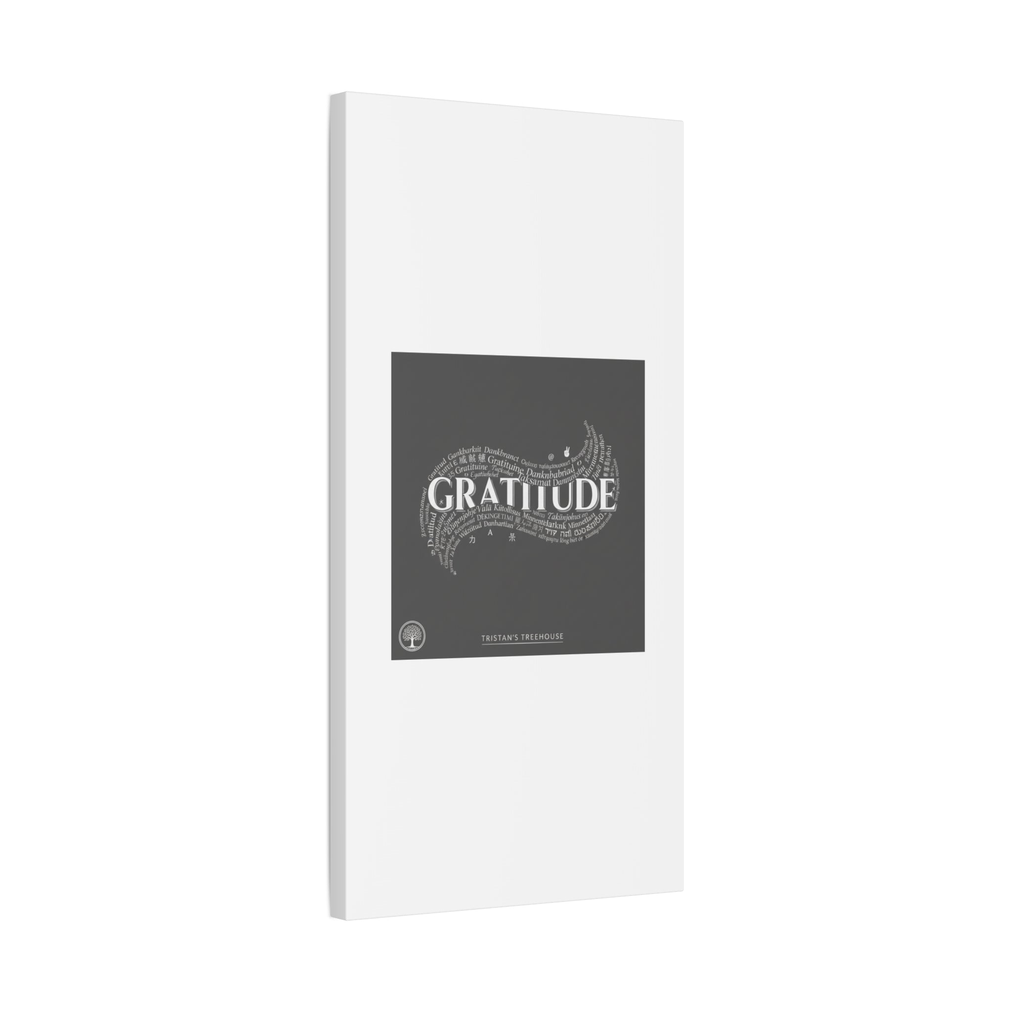 Gratitude Wall Art Matte Canvas | Tiny Treats, sweet uplifting print