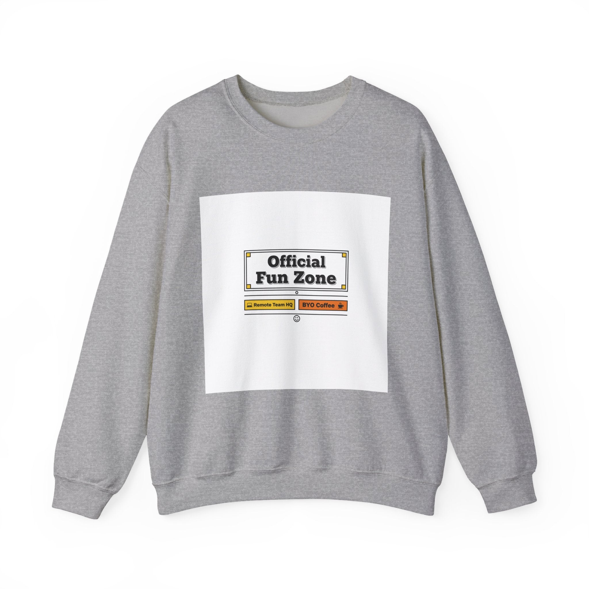 Official Fun Zone Sweatshirt | Office Sign Parody, Workplace Humor