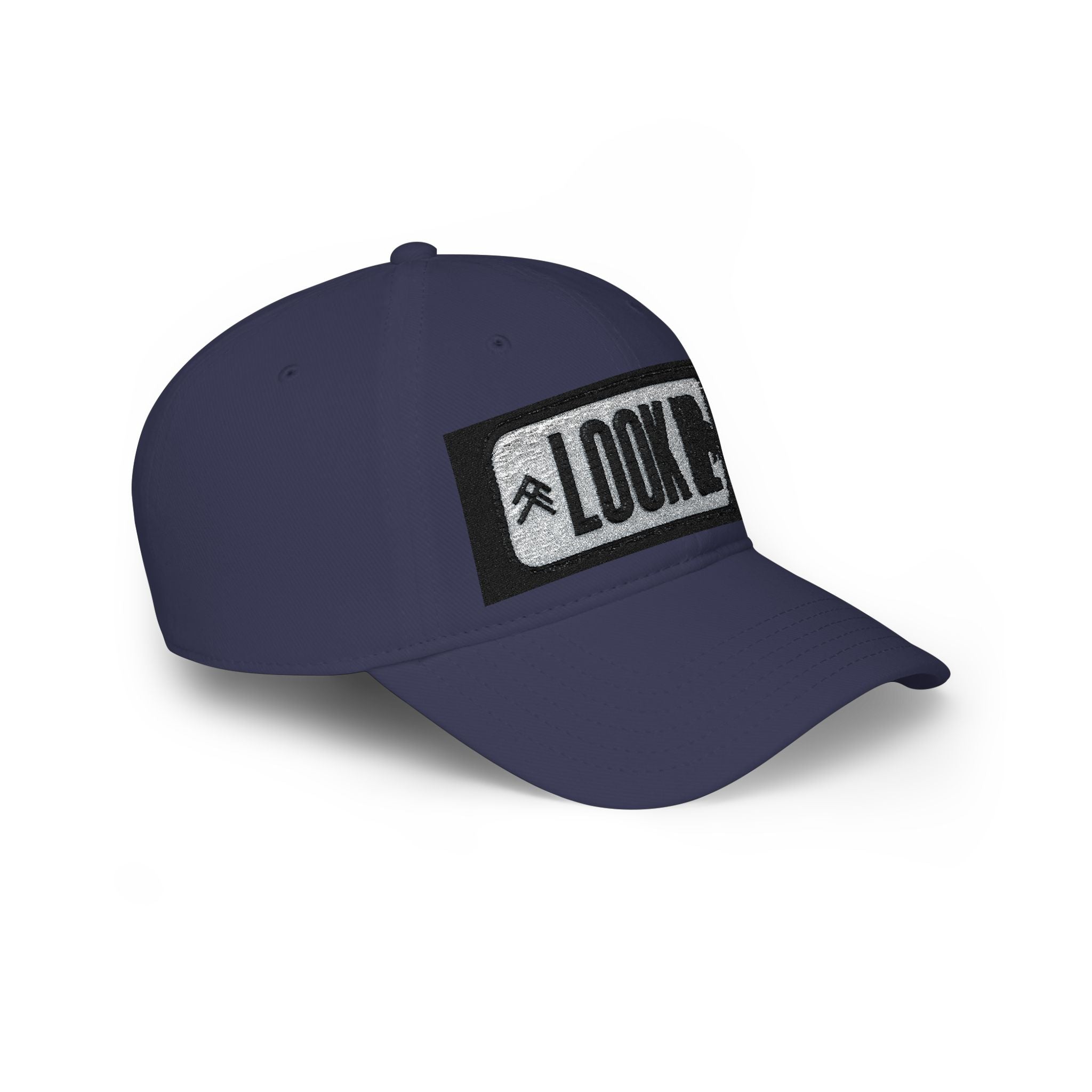 LOOK UP Patch Baseball Cap — Motivational Low-Profile Red Hat