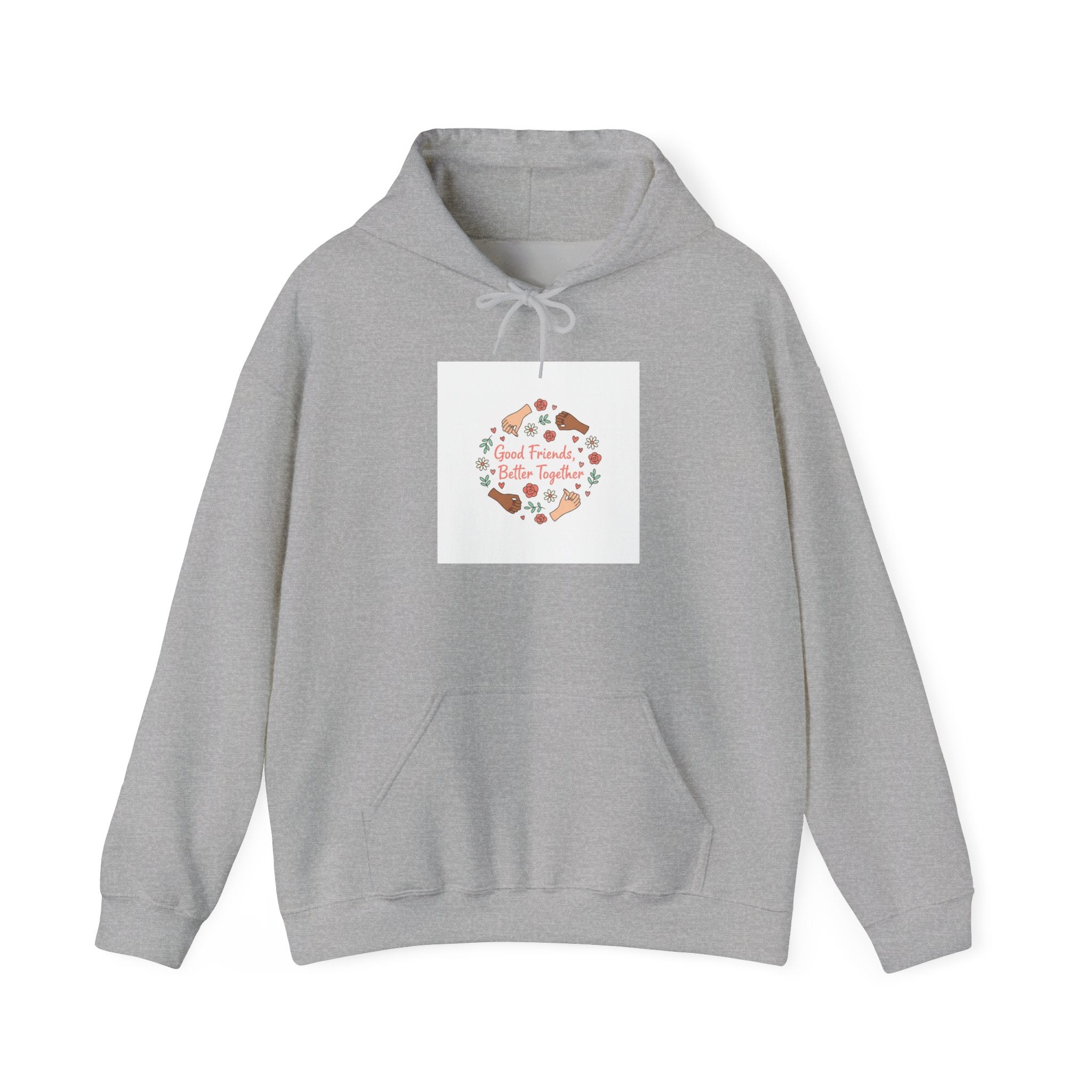 Platonic Love Floral Wreath Hoodie | Friendship Valentine, Galentine’s