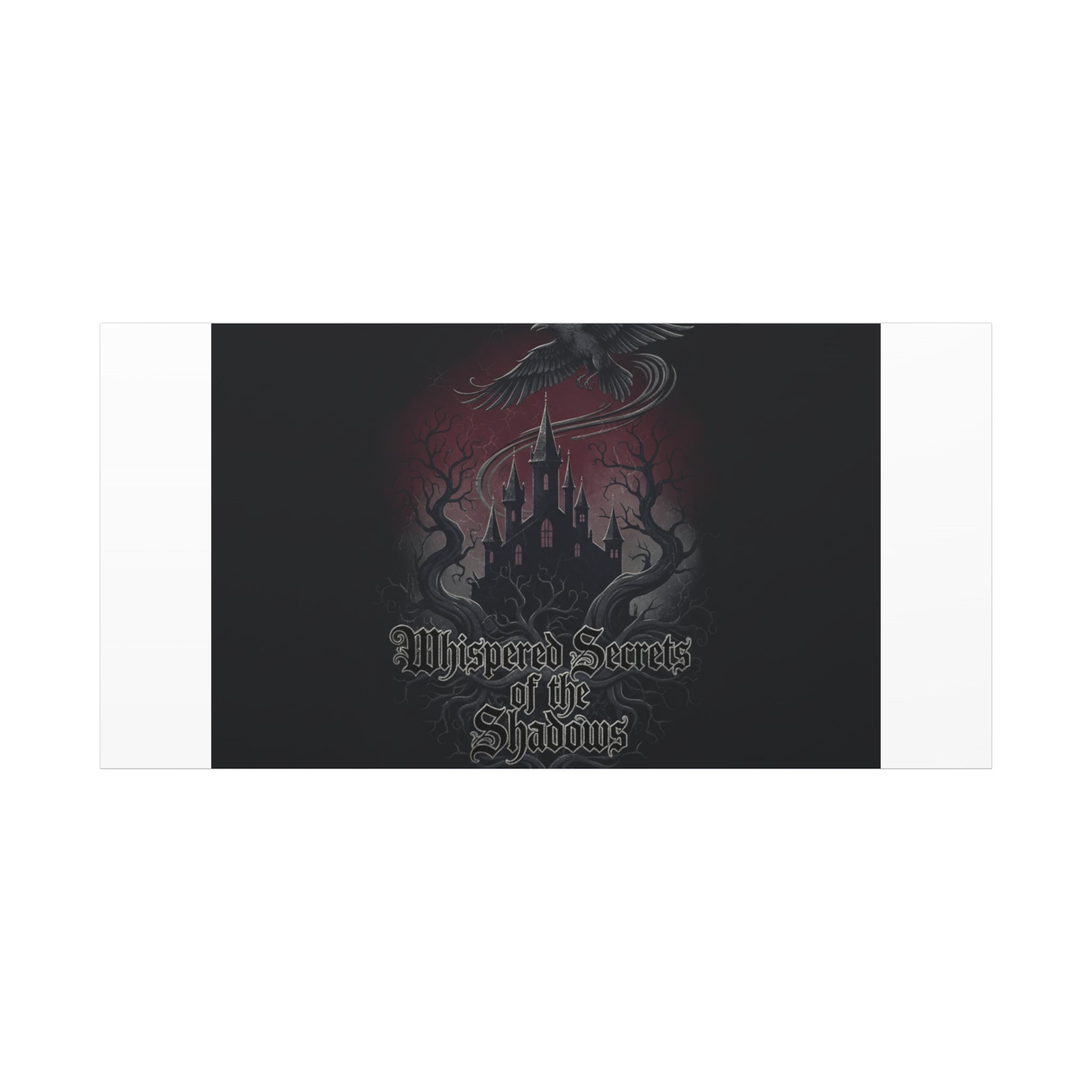 Whispered Secrets of the Shadows Castle Wall Art, Matte Canvas | Gothic Medieval Decor