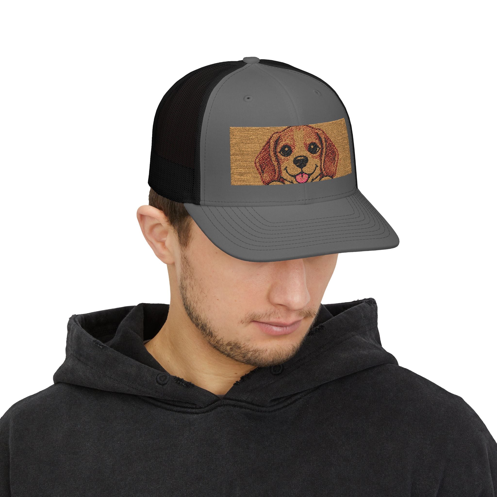 Golden Dog Meme Embroidered Trucker Hat