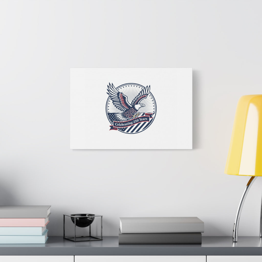250th Anniversary Eagle Emblem Canvas | Semiquincentennial Americana