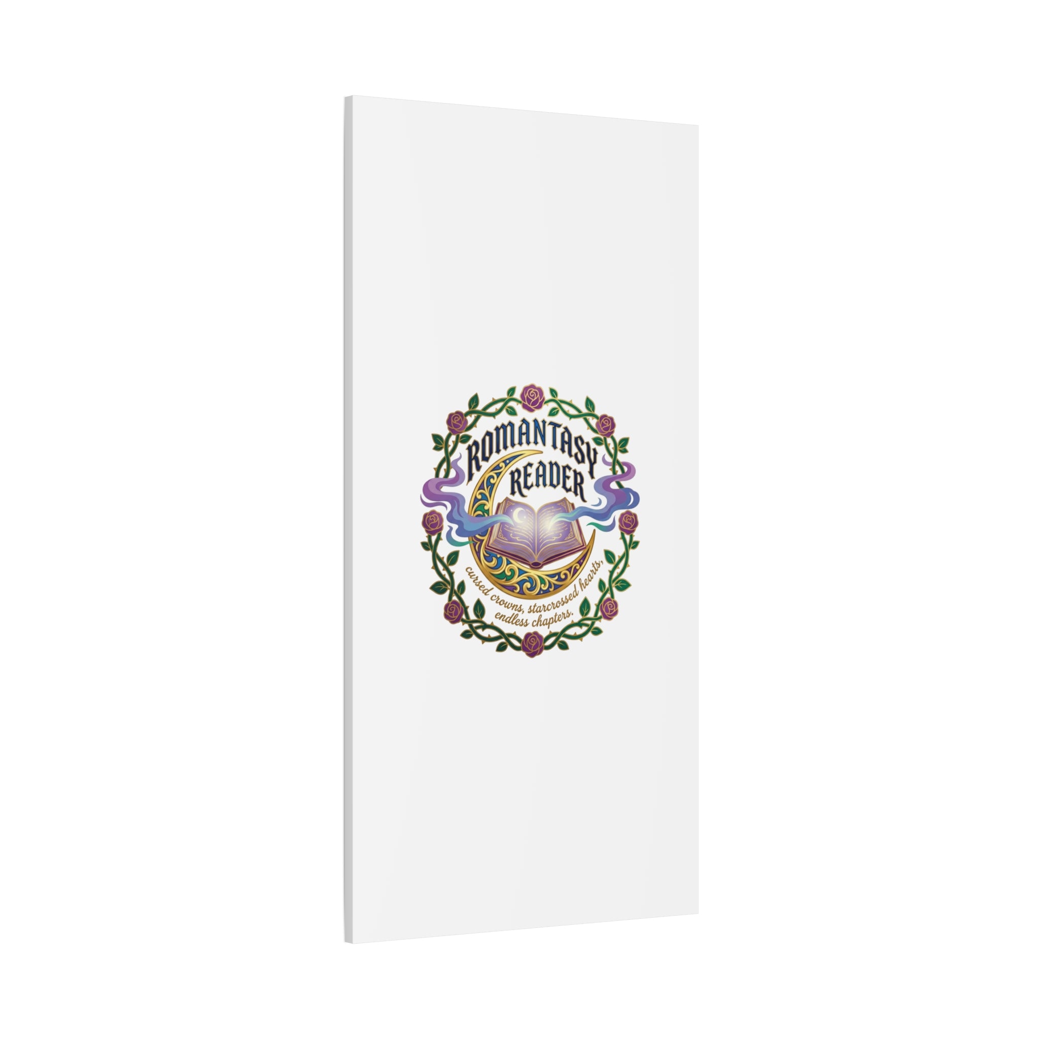 Romantasy Reader Canvas Print | enchanted bookish celestial gothic