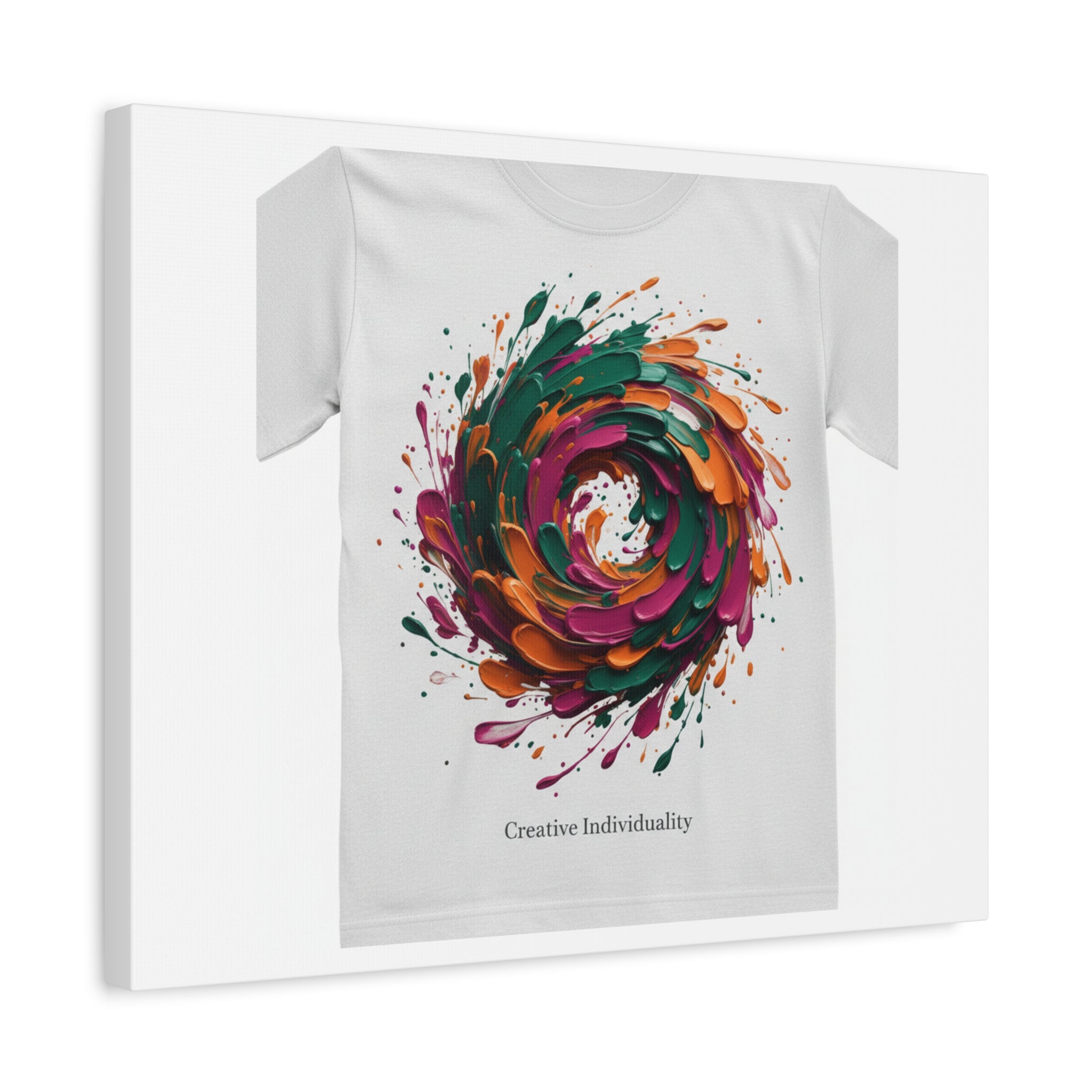 Painterly Abstract Floral Swirl Canvas | Matte Stretched Canvas