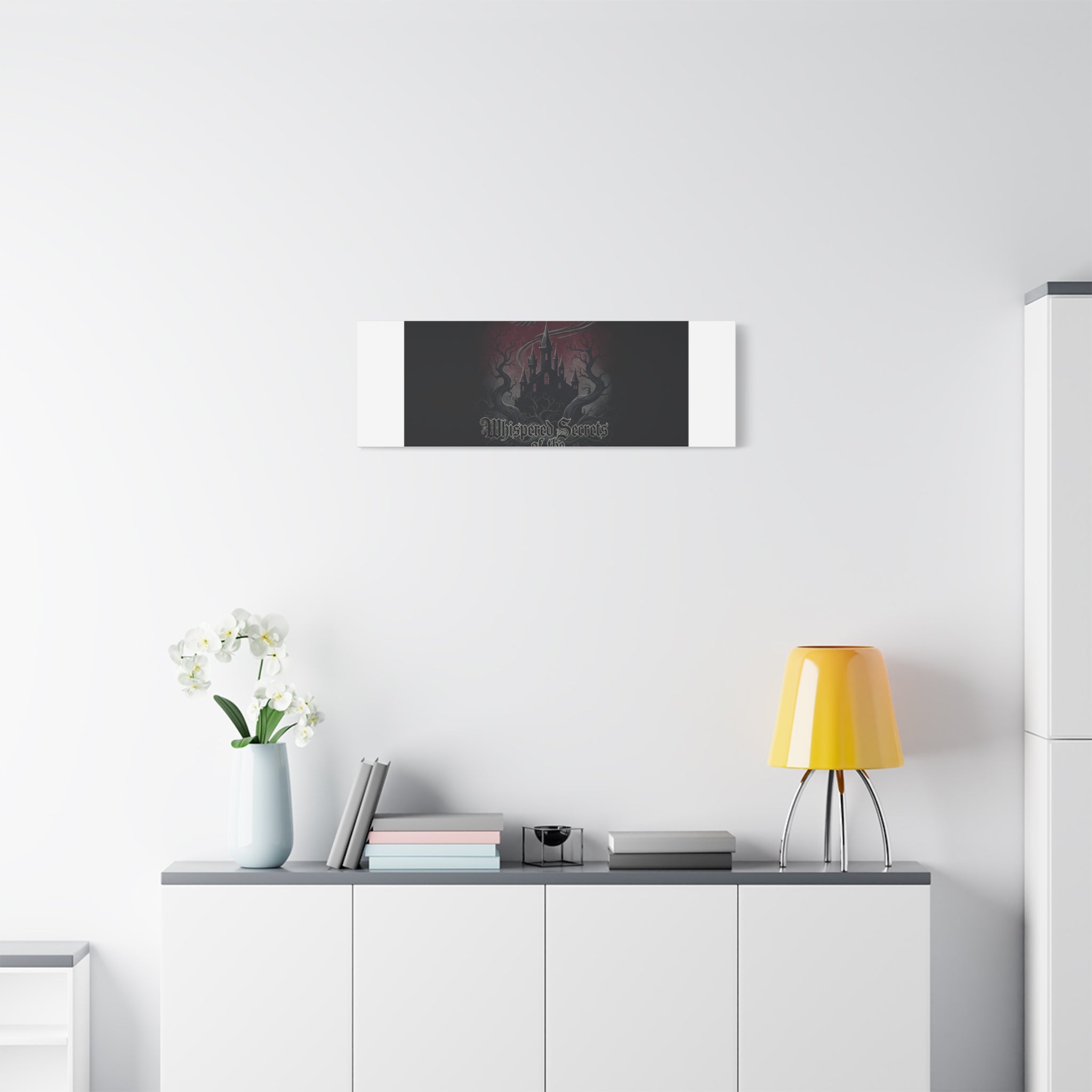 Whispered Secrets of the Shadows Castle Wall Art, Matte Canvas | Gothic Medieval Decor