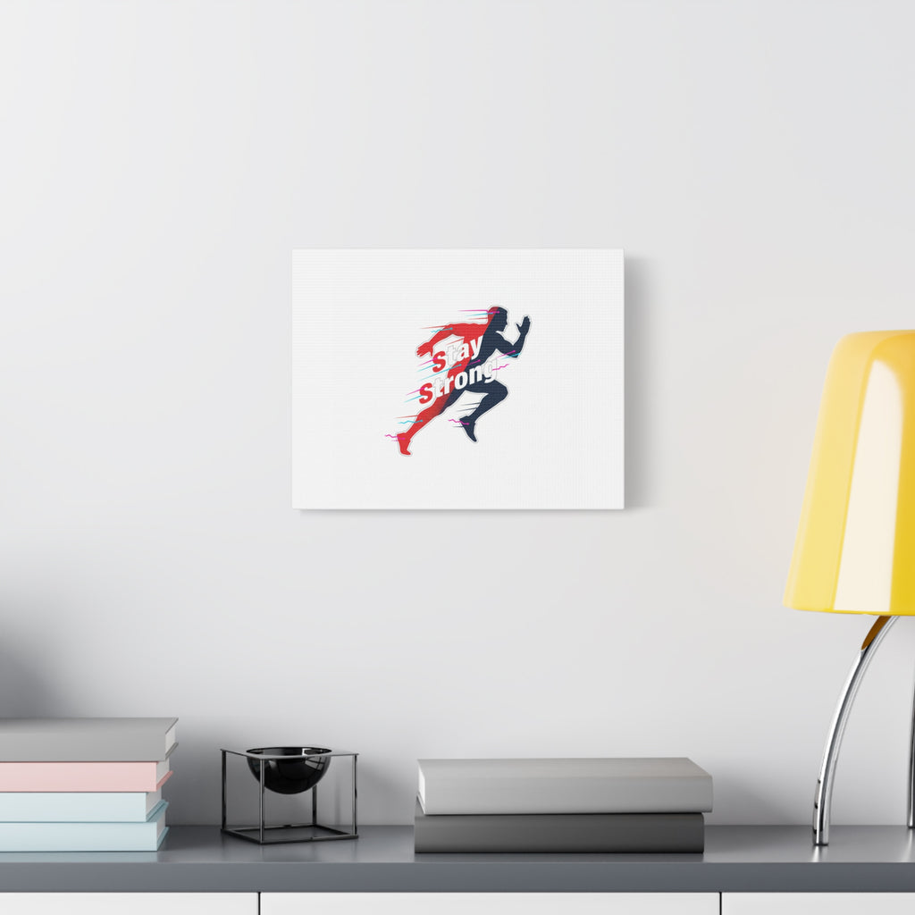 Stay Strong Runner Canvas | Fitness Motivation, Gym Wall Art