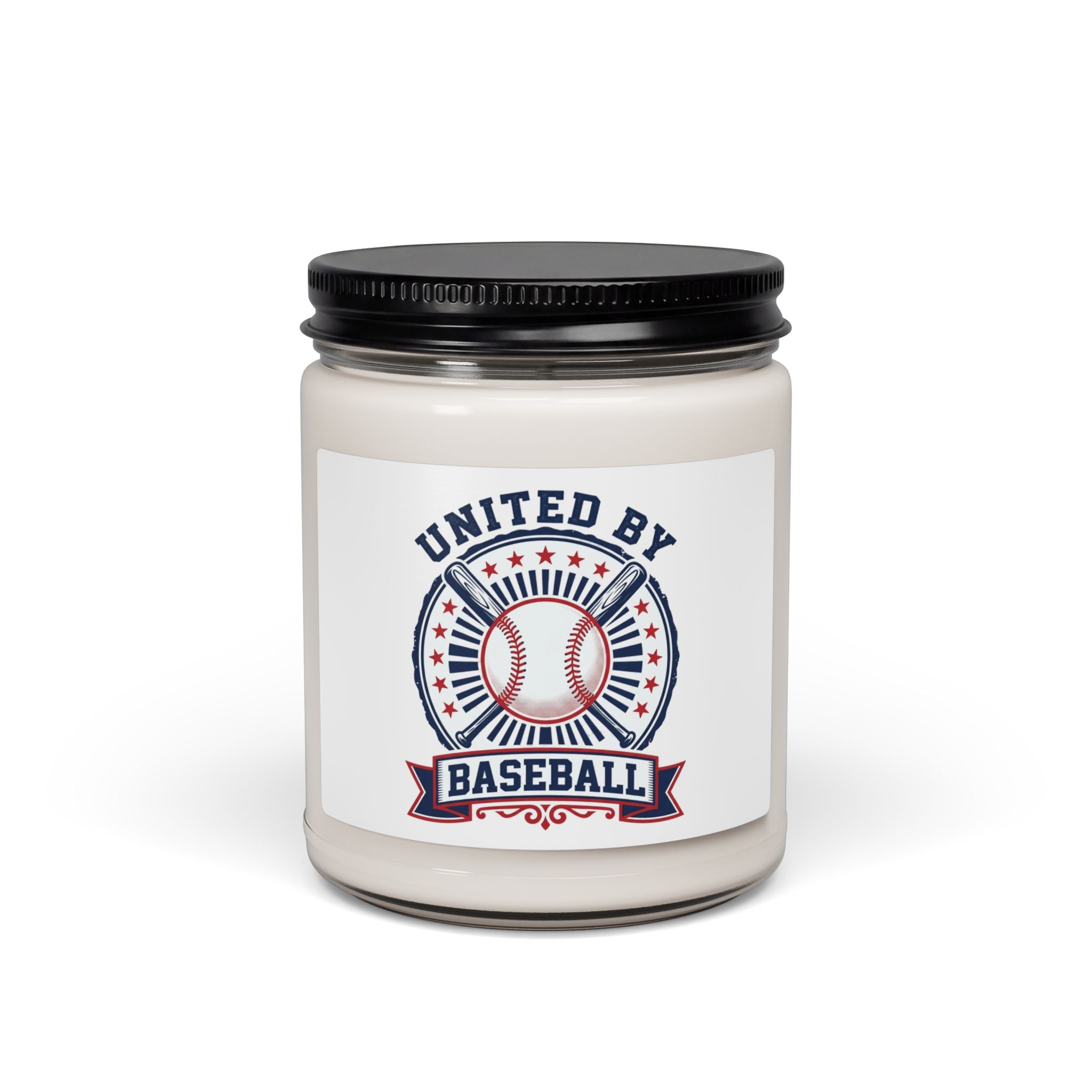 United by Baseball Candle | Patriotic Baseball Aesthetic, Red White Blue Soy