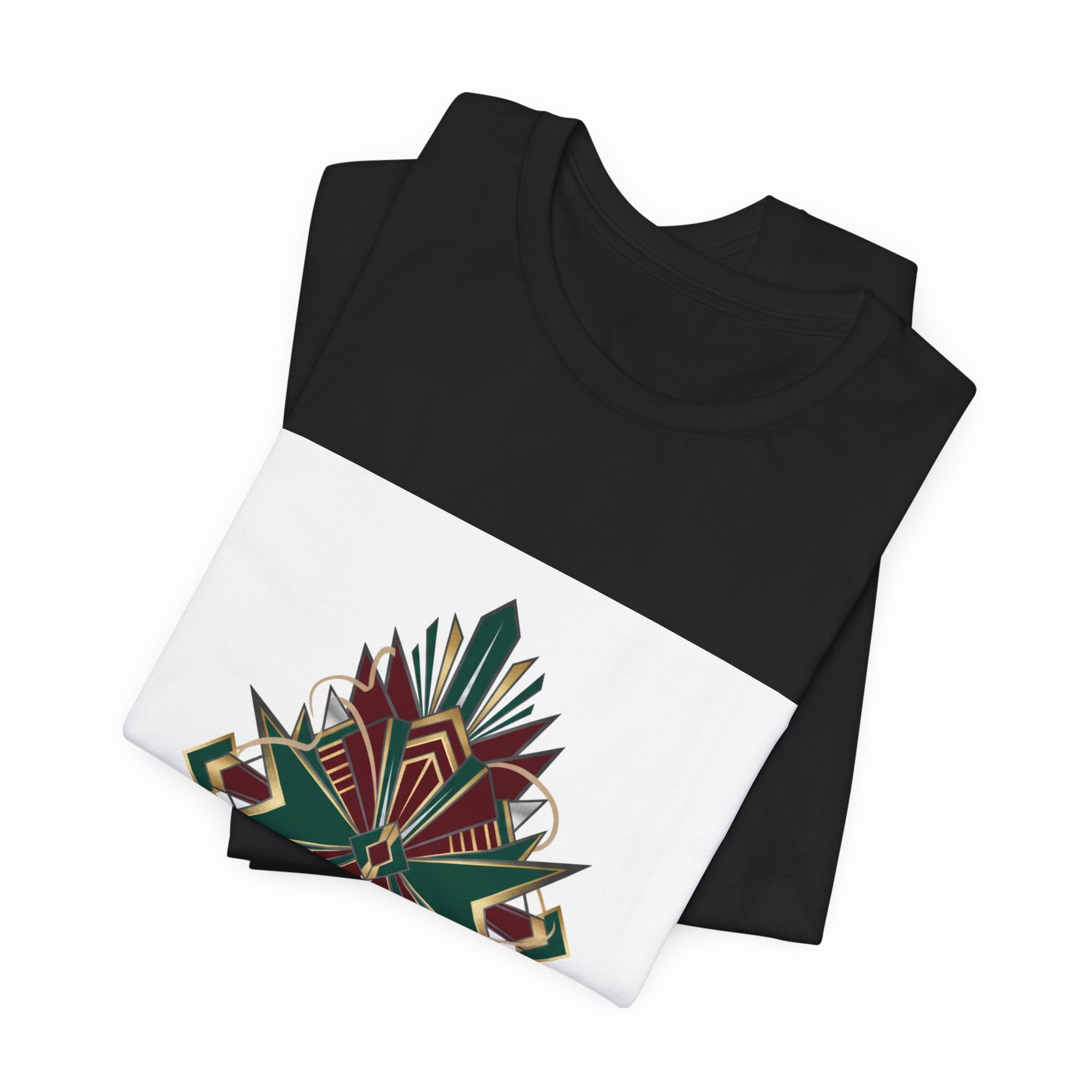 "Timeless Elegance" Art Deco Geometric T-Shirt | Vintage Luxury Graphic Tee