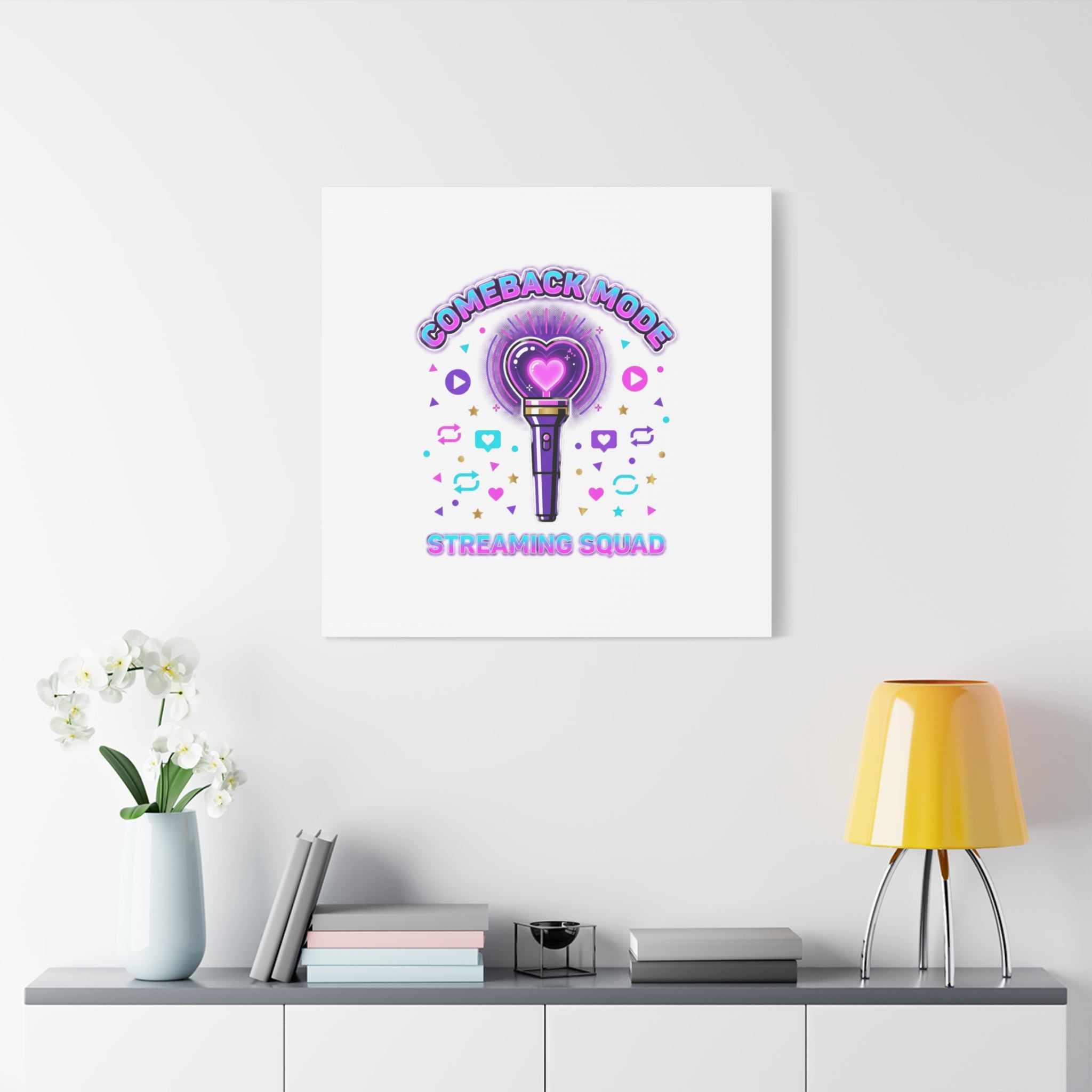 Comeback Mode Lightstick Canvas | K-pop Comeback, Streaming Squad