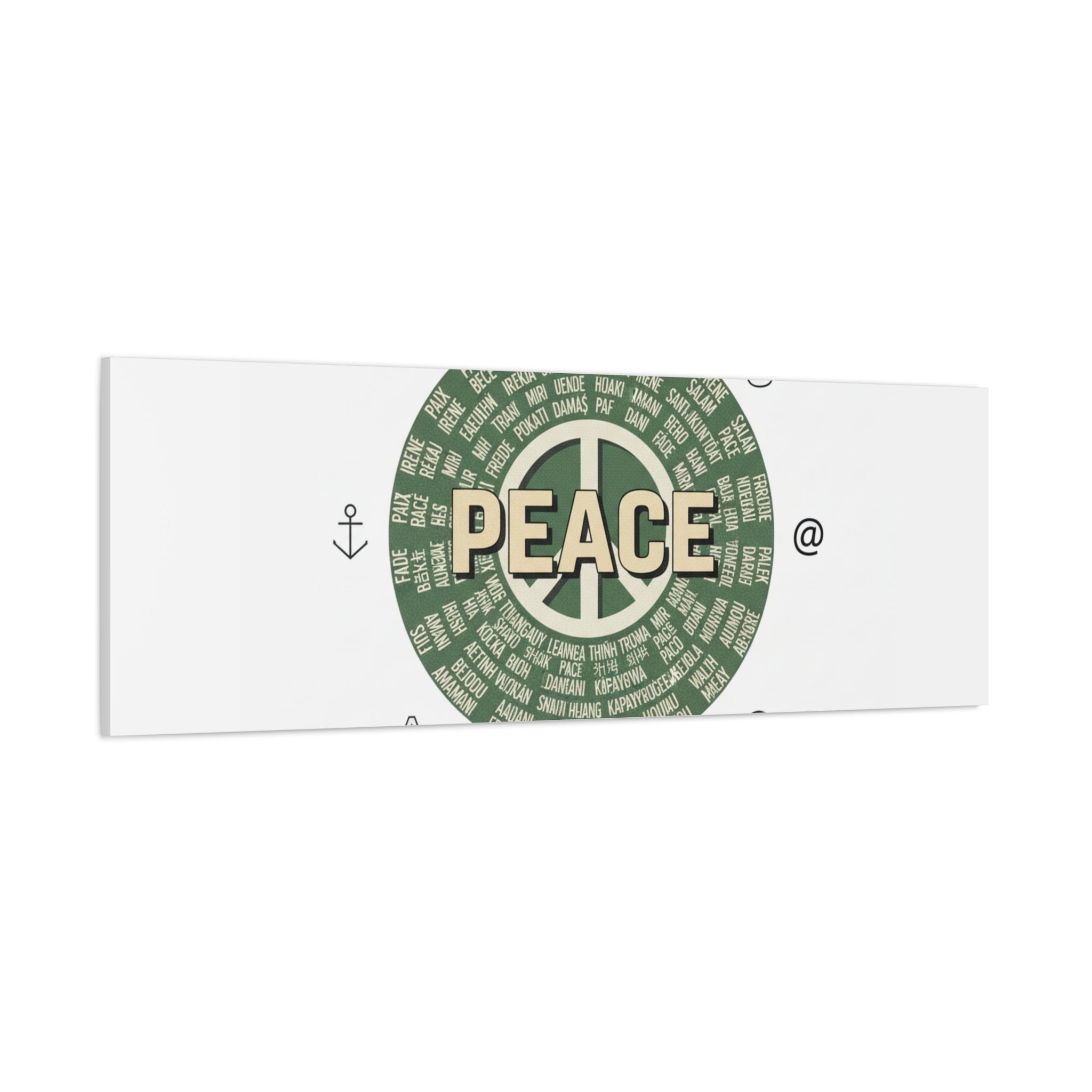 Peace doodle canvas | hand drawn sketch aesthetic, handwritten message