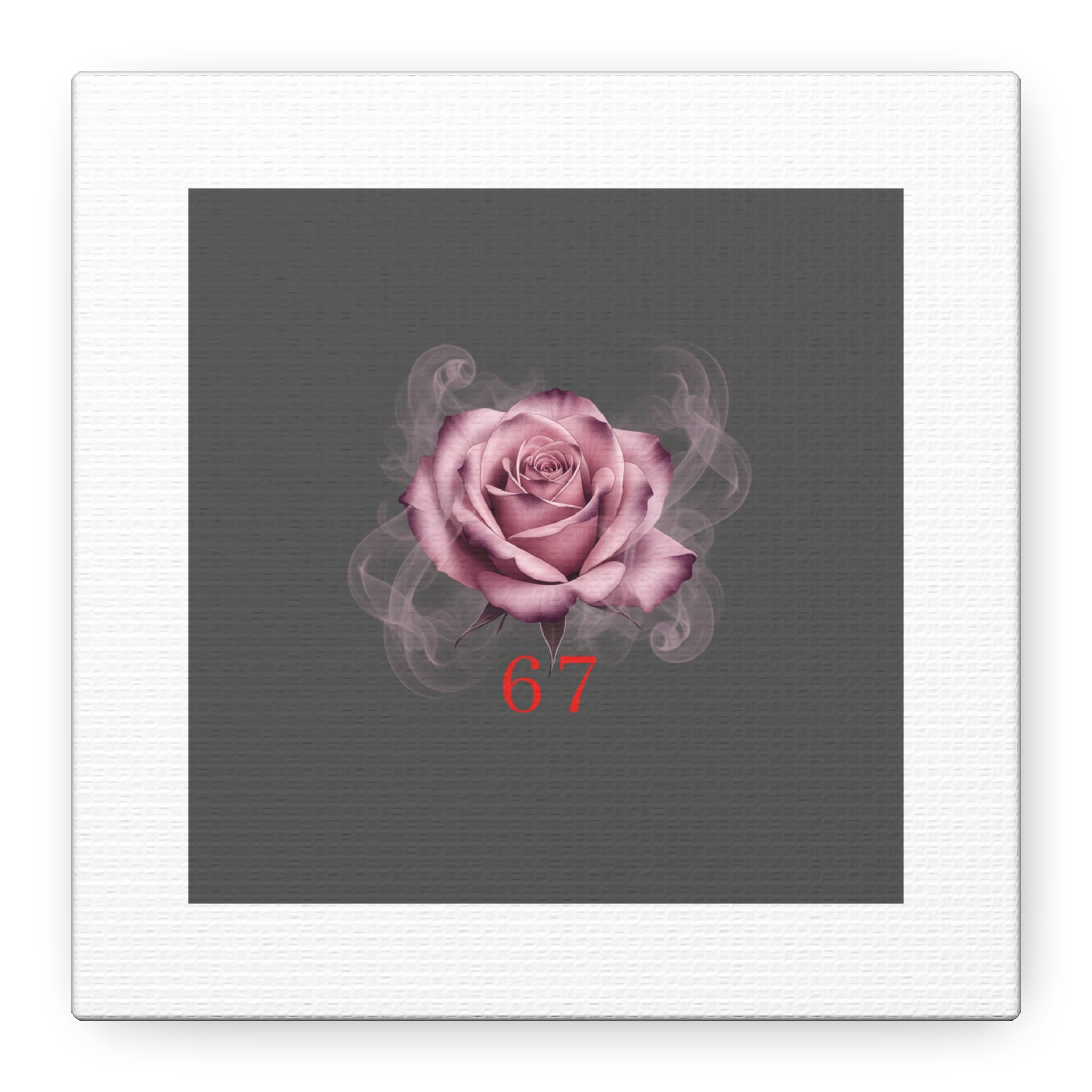 6 7 Valentine's Canvas | Viral Gothic Rose Wall Art | 6 7 Meaning Dark Romance