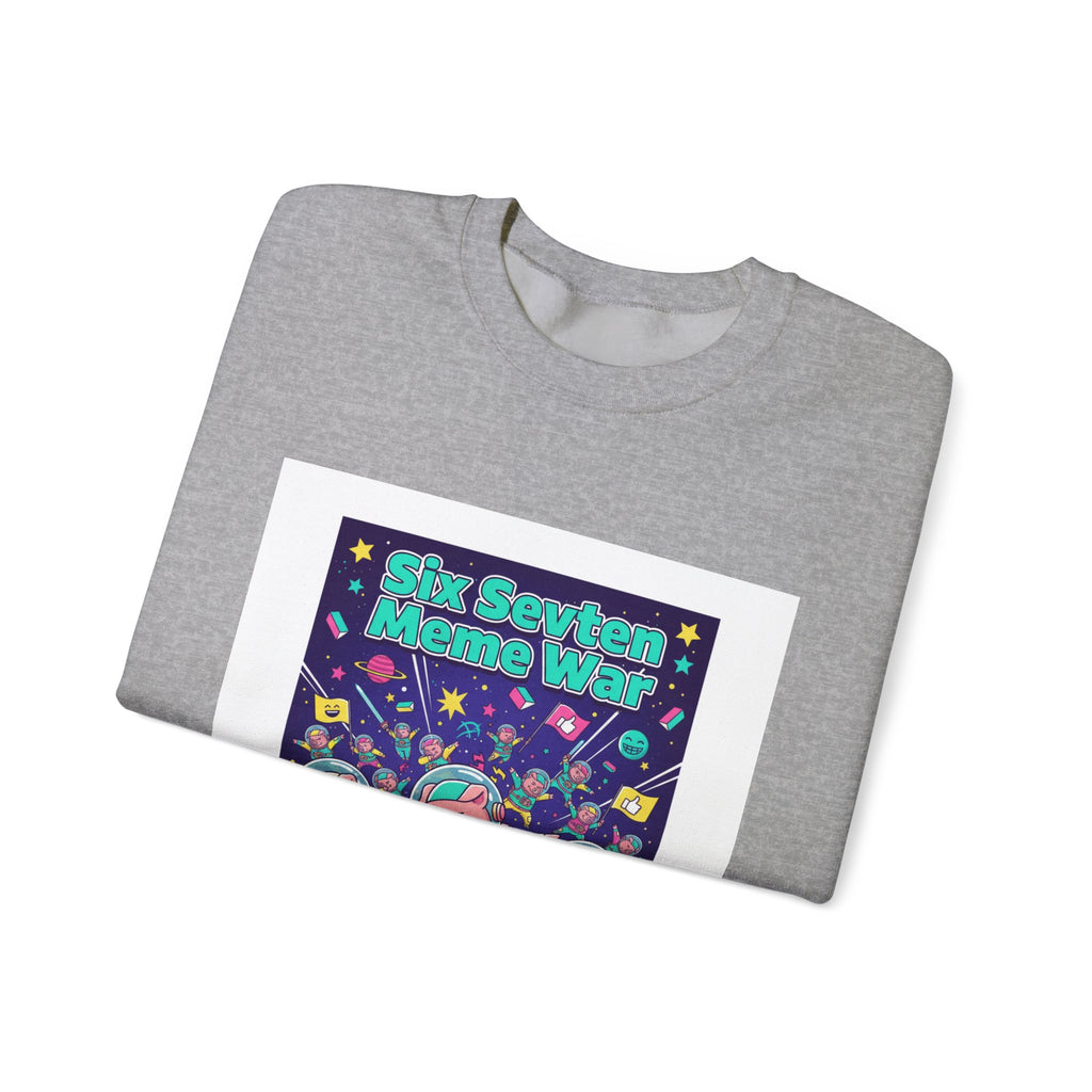 Meme War: Six vs. Seven Crewneck Sweatshirt