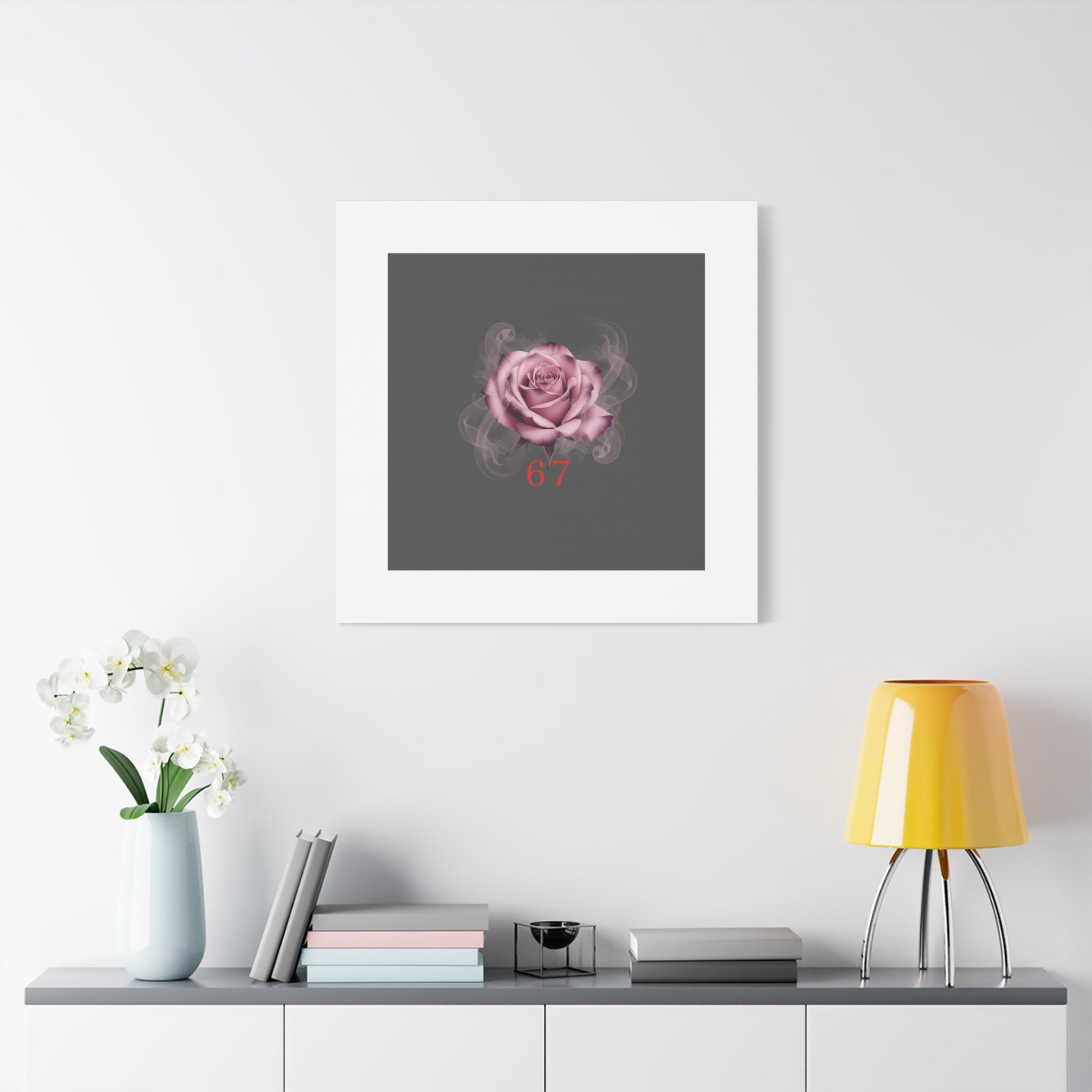 6 7 Valentine's Canvas | Viral Gothic Rose Wall Art | 6 7 Meaning Dark Romance