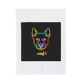 Neon Dog 'woof' Plush Blanket | Office Humor, Meeting Meme