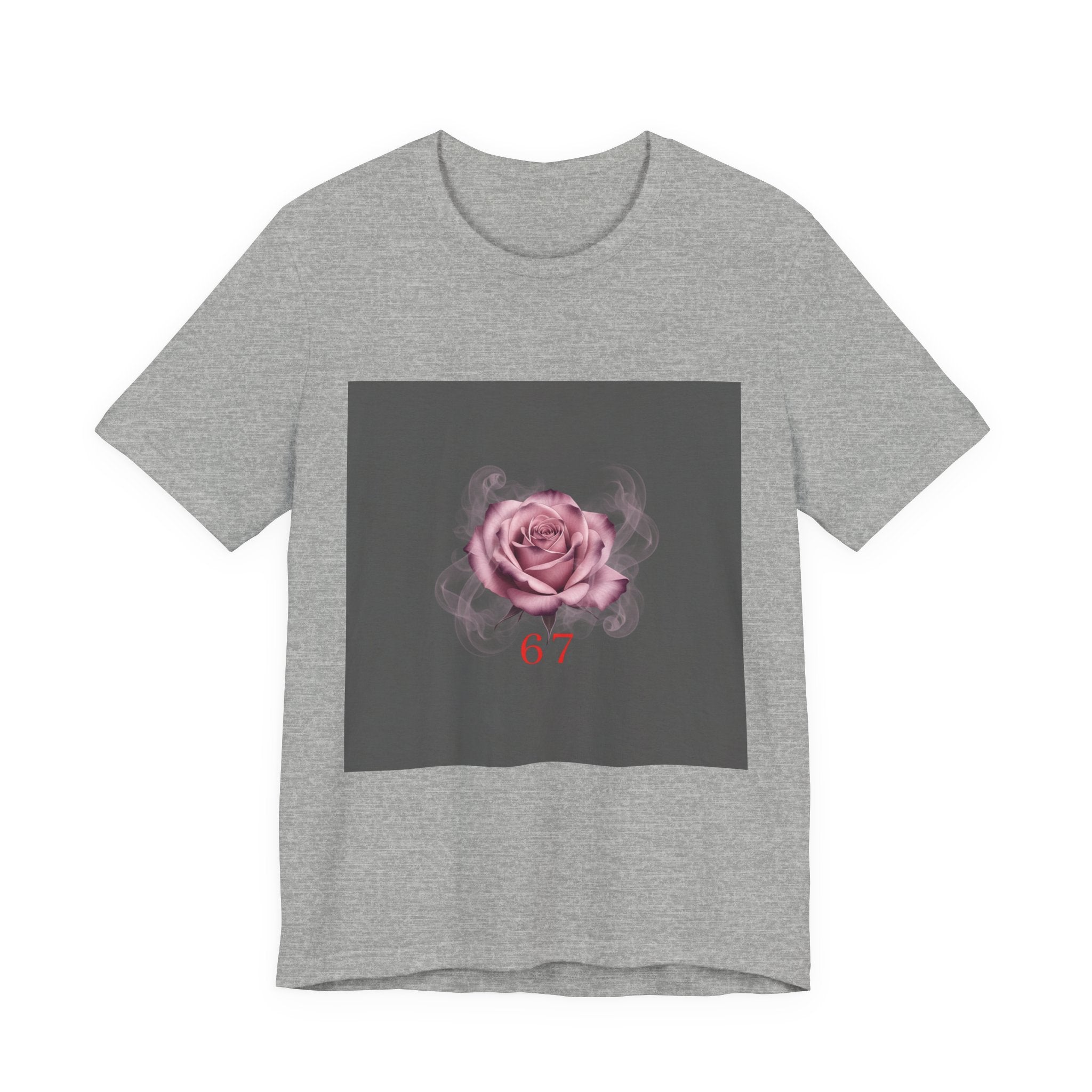 6 7 Rose Smoke Tee | Viral Valentine's Gothic Rose Shirt | 6 7 Meaning Dark Romance