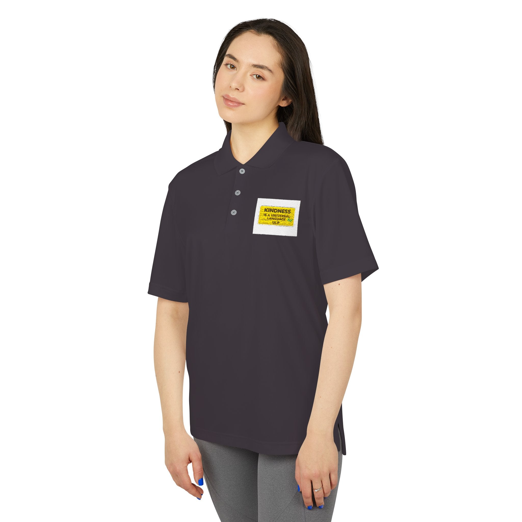 Kindness Is a Universal Language Golf Polo — Motivational Golf Shirt
