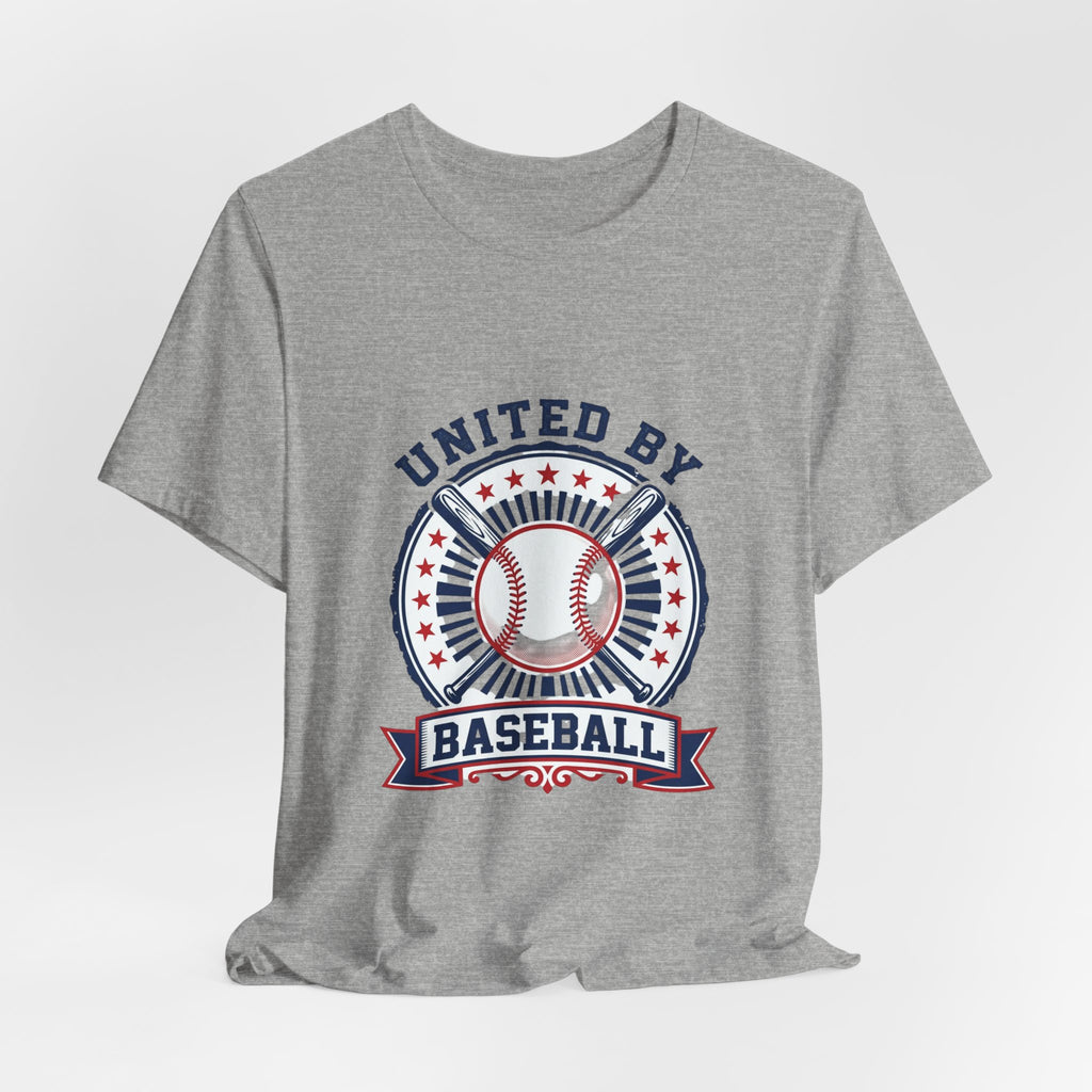 United by Baseball Tee | Patriotic Baseball Shirt, Vintage Red White Blue