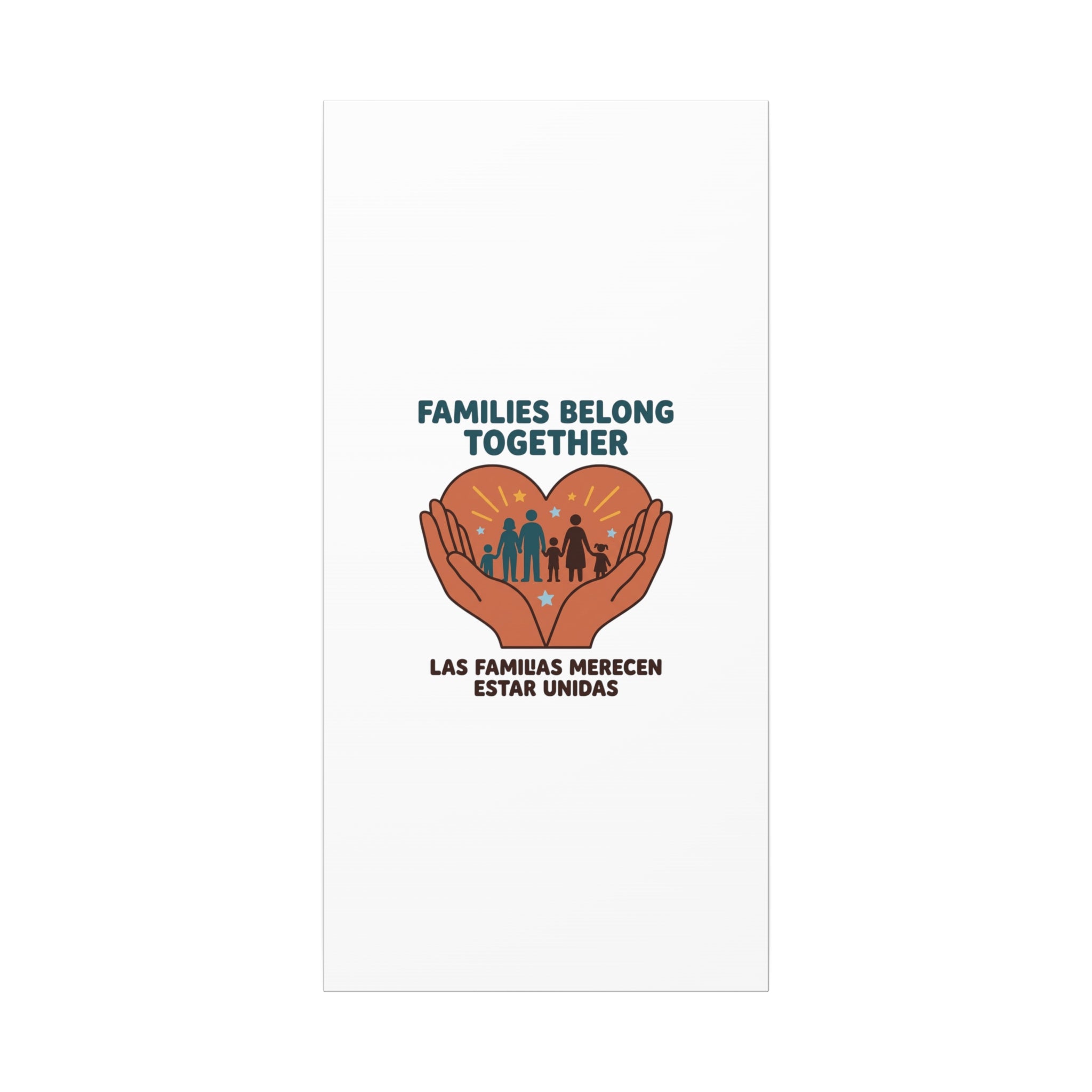 Families Belong Together Canvas | Family Unity, Bilingual Solidarity
