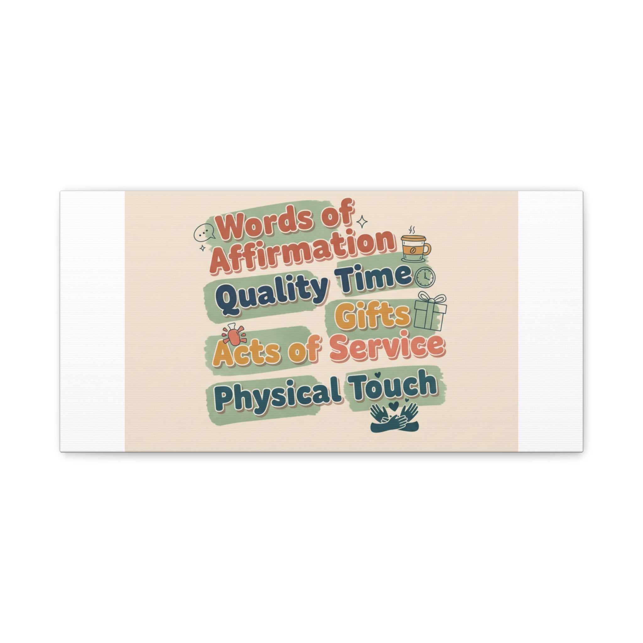 Love Languages List Matte Canvas Wall Art | love language meme, relationship humor