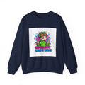 Crash Out With a Smile Sweatshirt | neon graffiti, meltdown streetwear