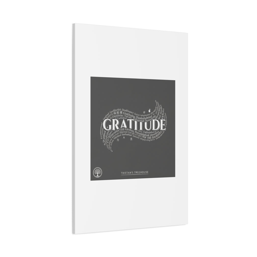 Gratitude Wall Art Matte Canvas | Tiny Treats, sweet uplifting print
