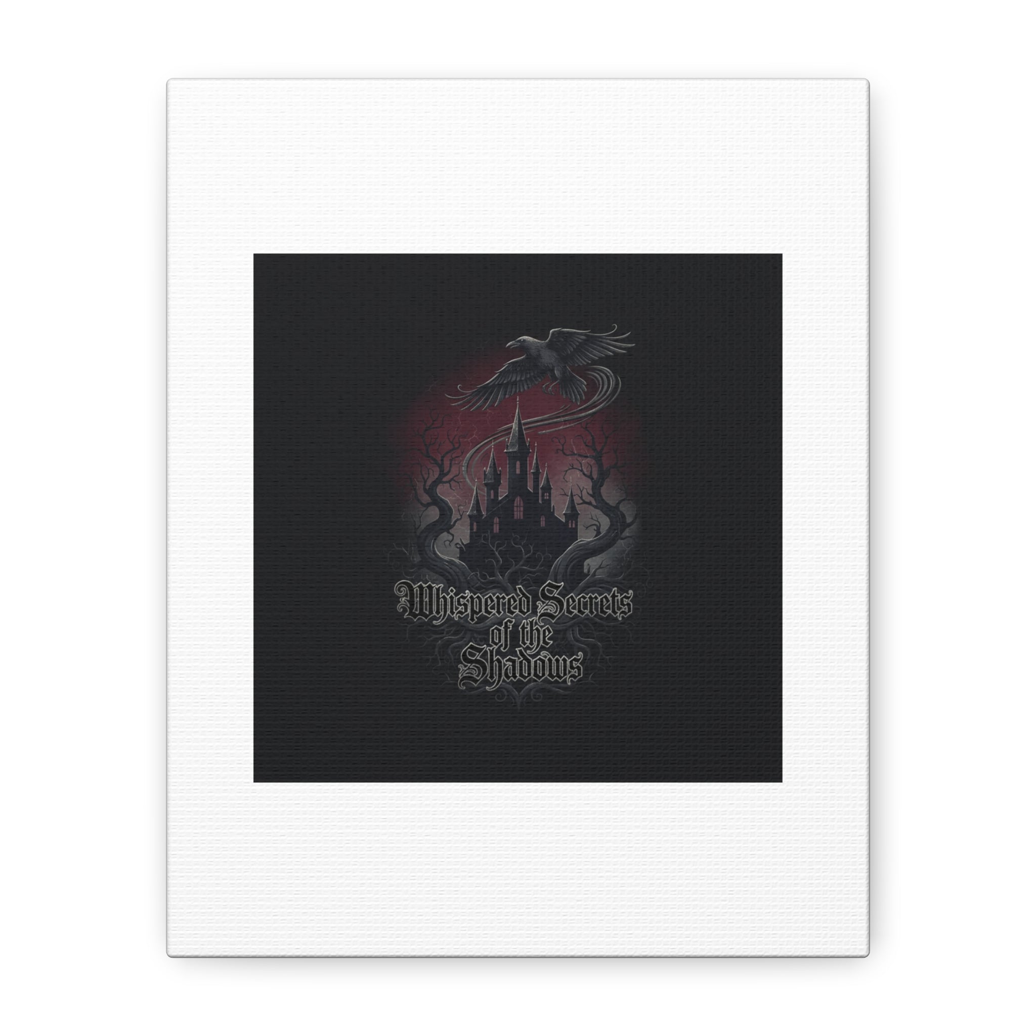 Whispered Secrets of the Shadows Castle Wall Art, Matte Canvas | Gothic Medieval Decor