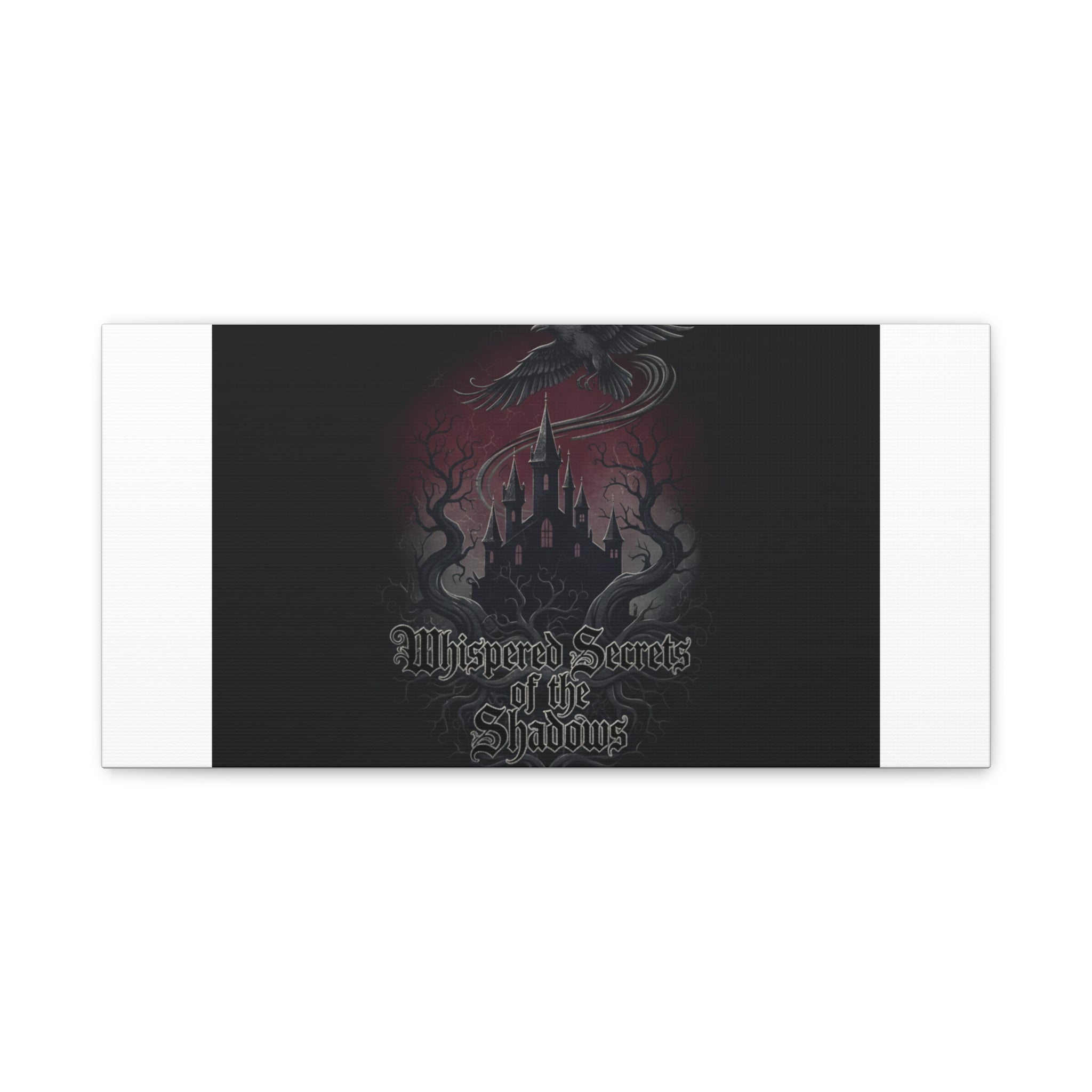Whispered Secrets of the Shadows Castle Wall Art, Matte Canvas | Gothic Medieval Decor