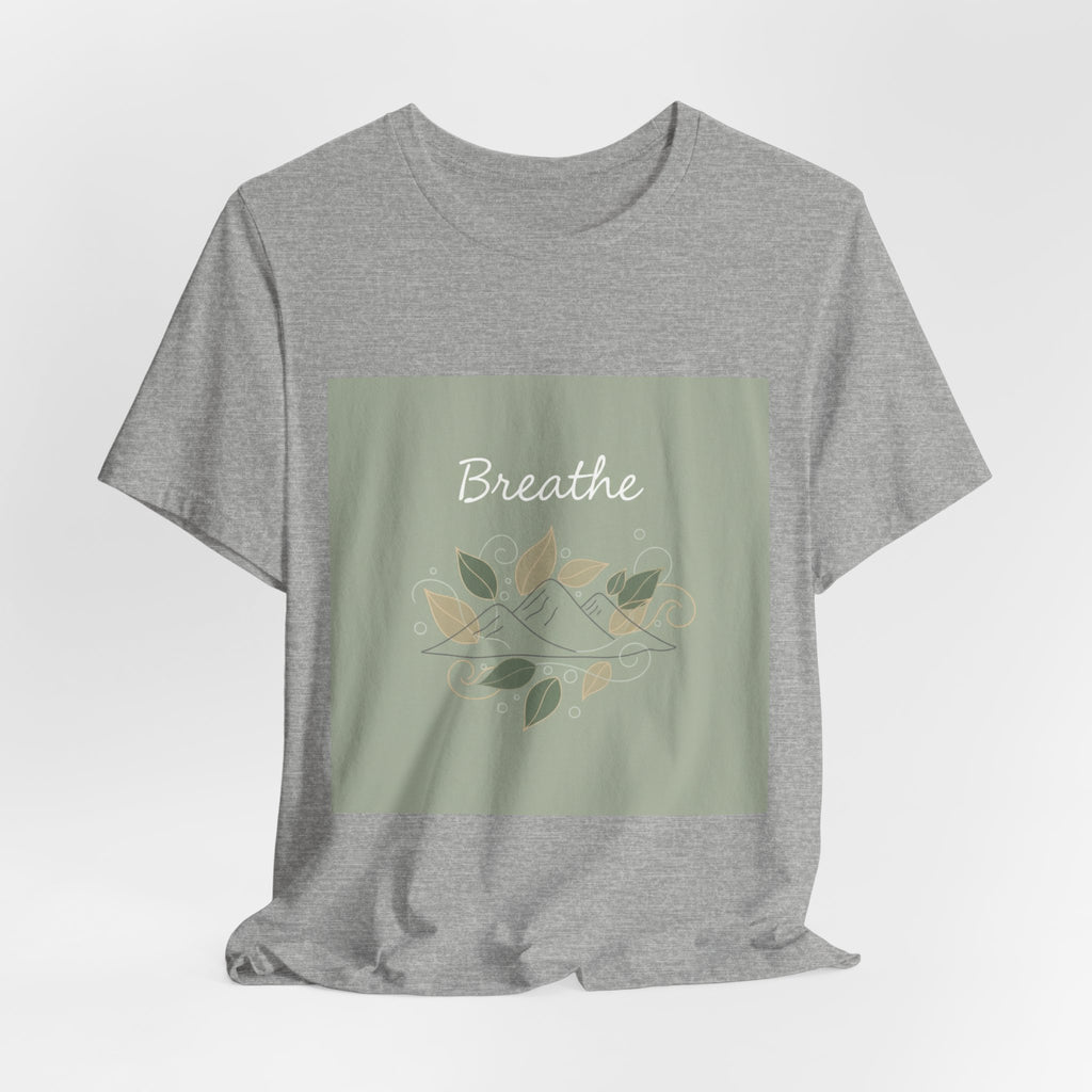 Breathe Leaf Line Tee | nature vibes, calming minimal