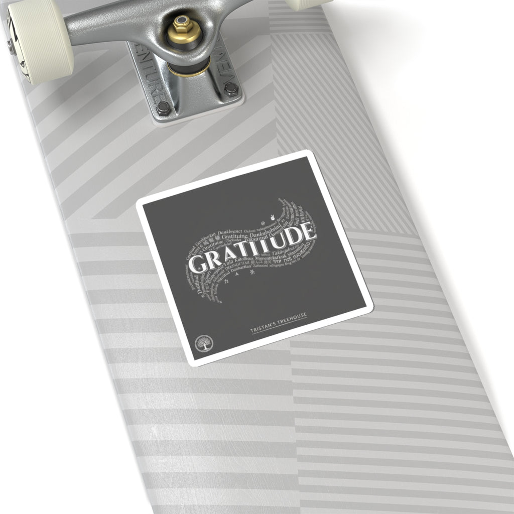 Gratitude typography sticker | Tiny Treats, sweet tooth sticker pack