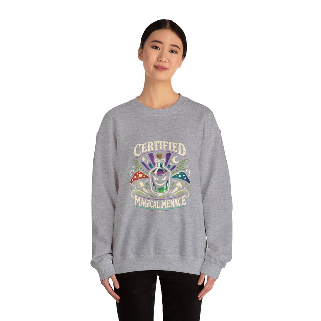 Mushroom Celestial Eye Crewneck | Cottagecore Goblincore Sweatshirt