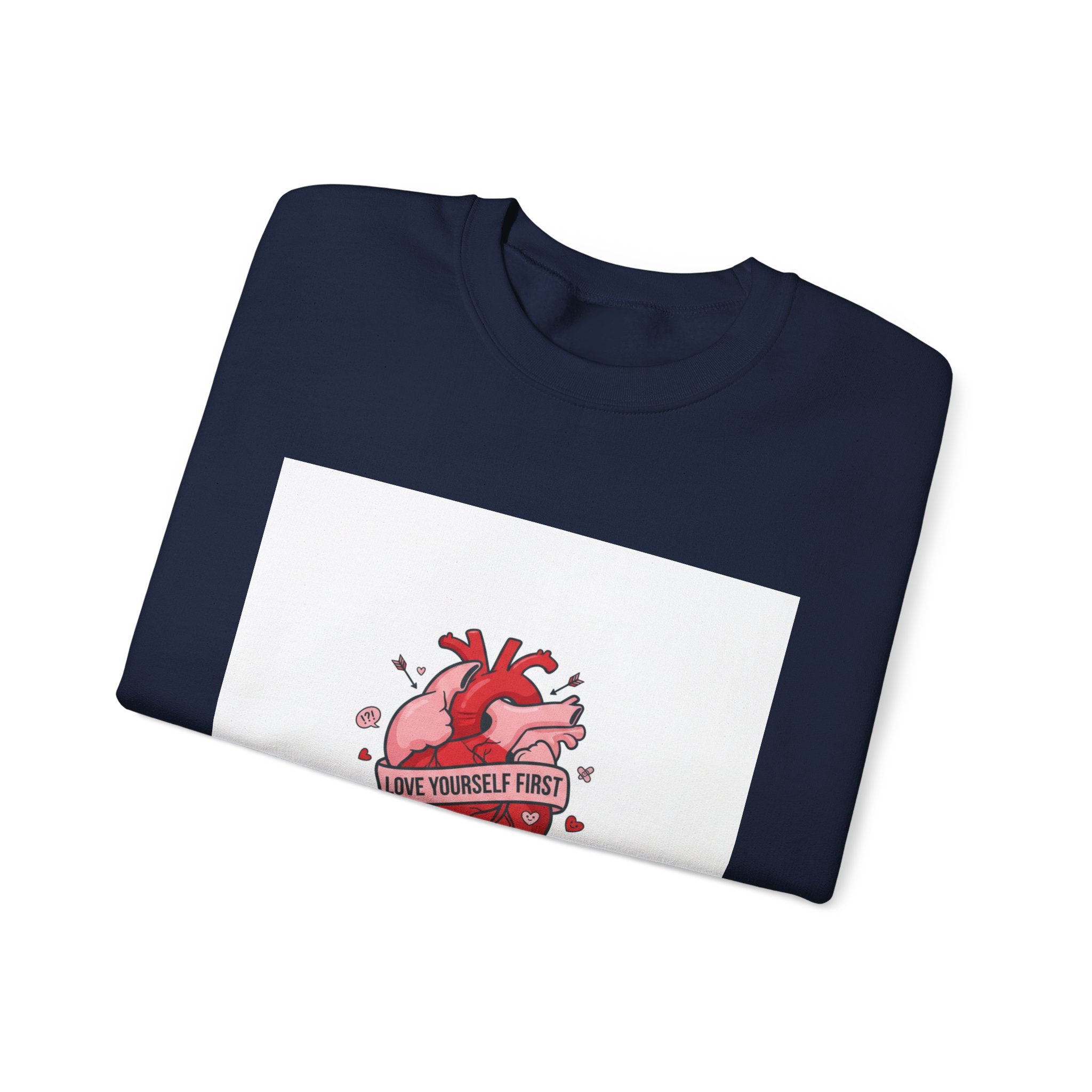 Anatomic Heart Patch Crewneck Sweatshirt | anti love graphic, punk Valentine