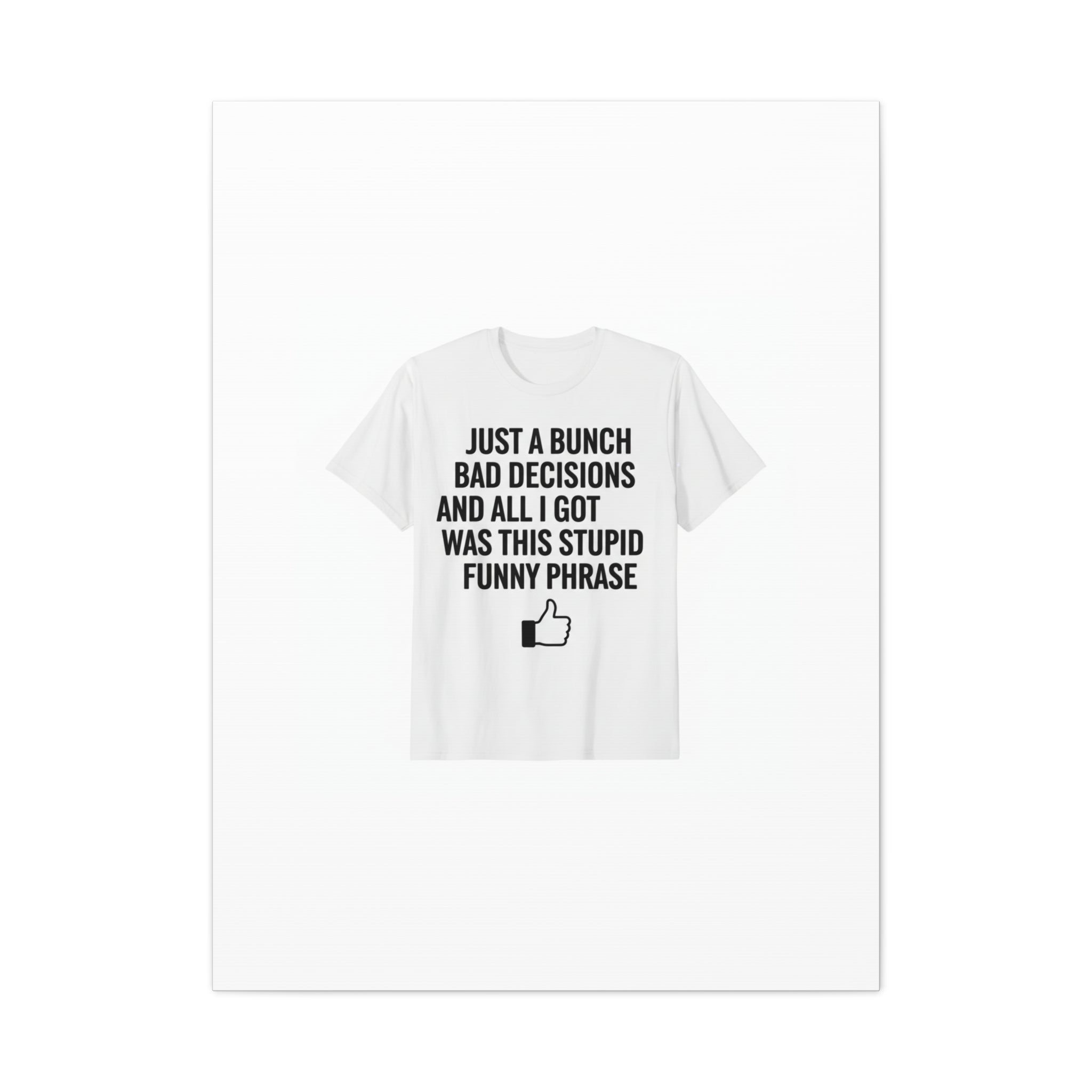 self-deprecating quote Canvas | sarcastic introvert wall art, anxiety humor