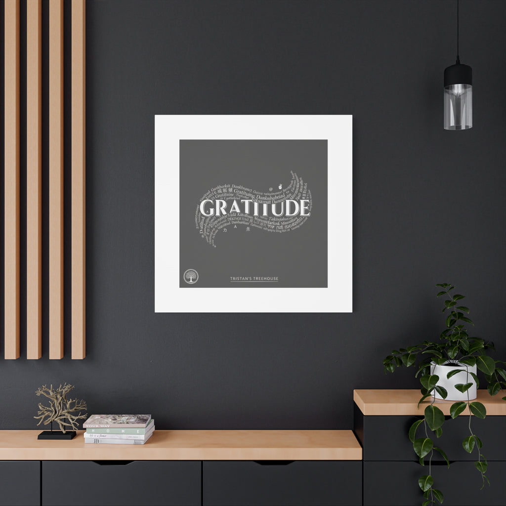 Gratitude Wall Art Matte Canvas | Tiny Treats, sweet uplifting print