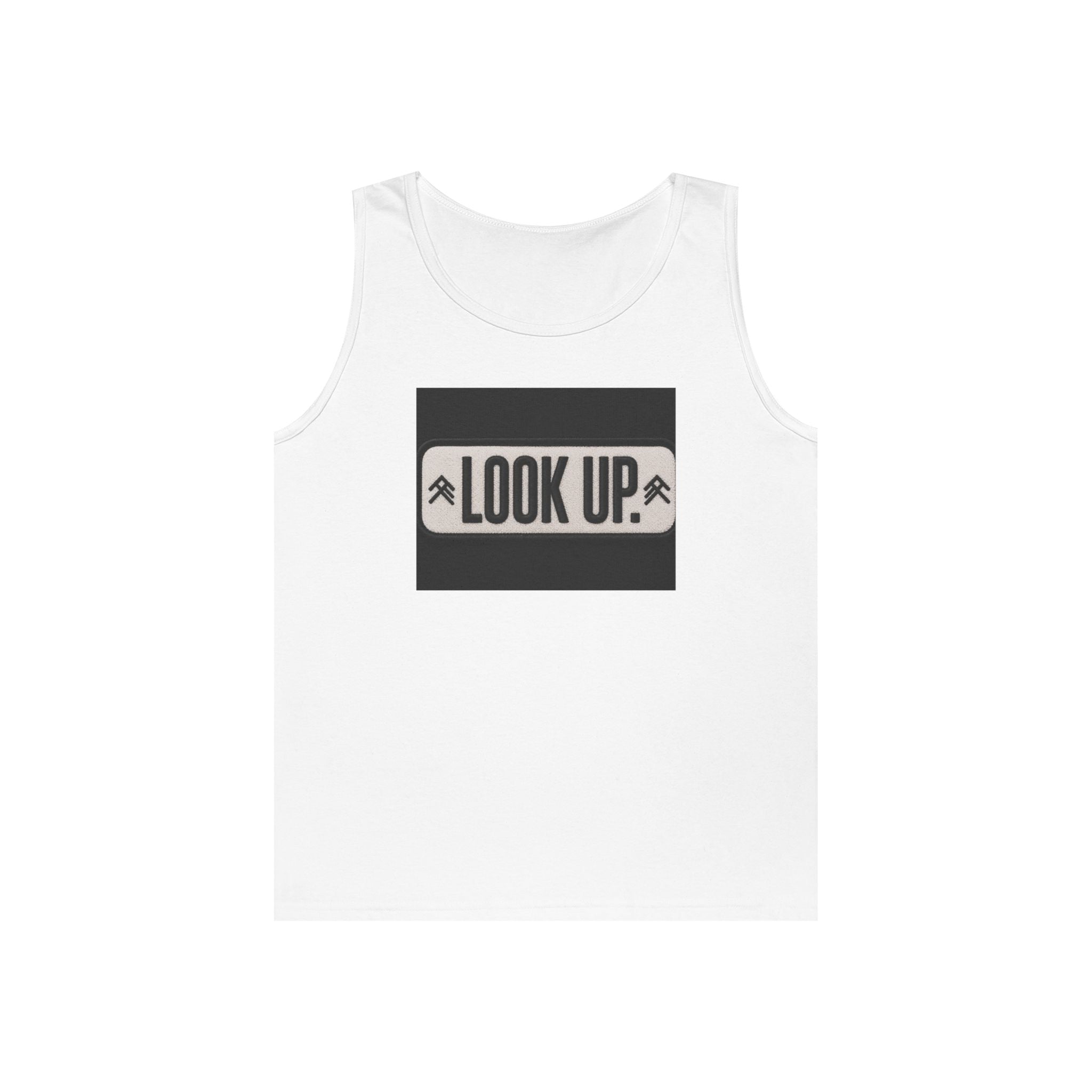 Look Up Tank Top — Inspirational Graphic Tank for Outdoors & Mindfulness